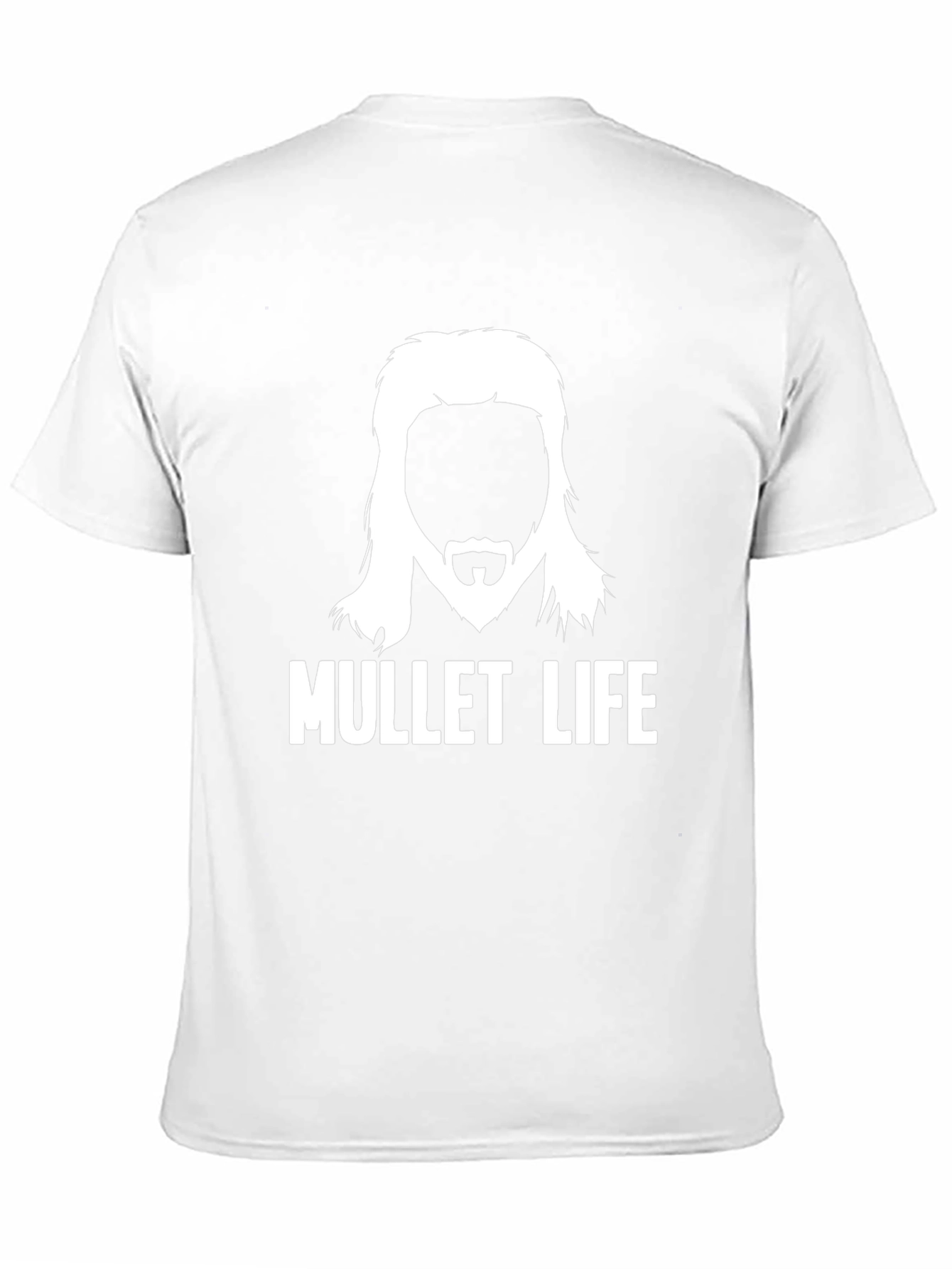 Mullet Life Graphic Tee - Retro Haircut Humor