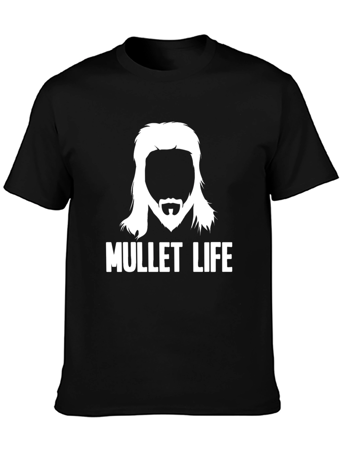 Mullet Life Graphic Tee - Retro Haircut Humor