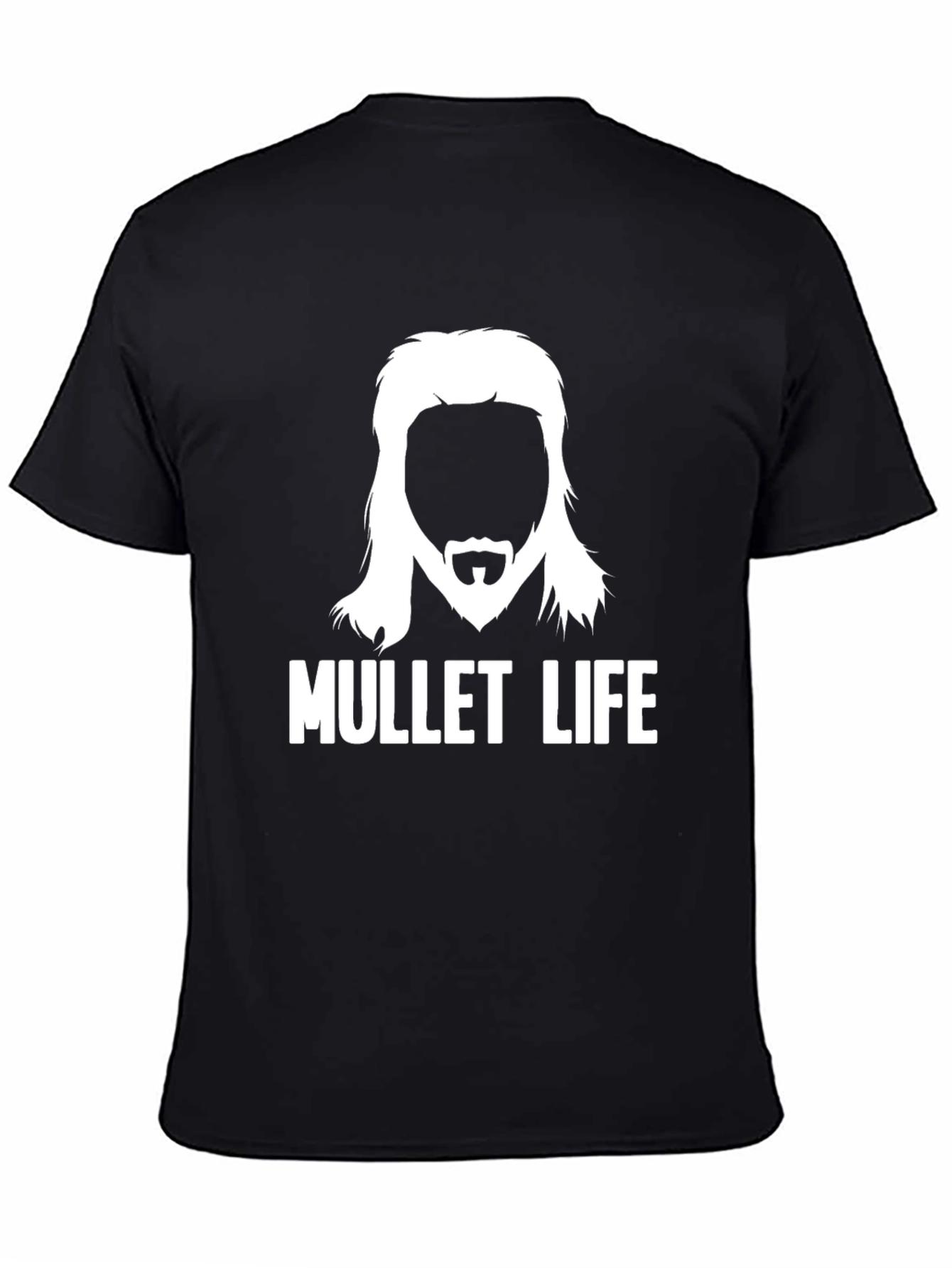 Mullet Life Graphic Tee - Retro Haircut Humor