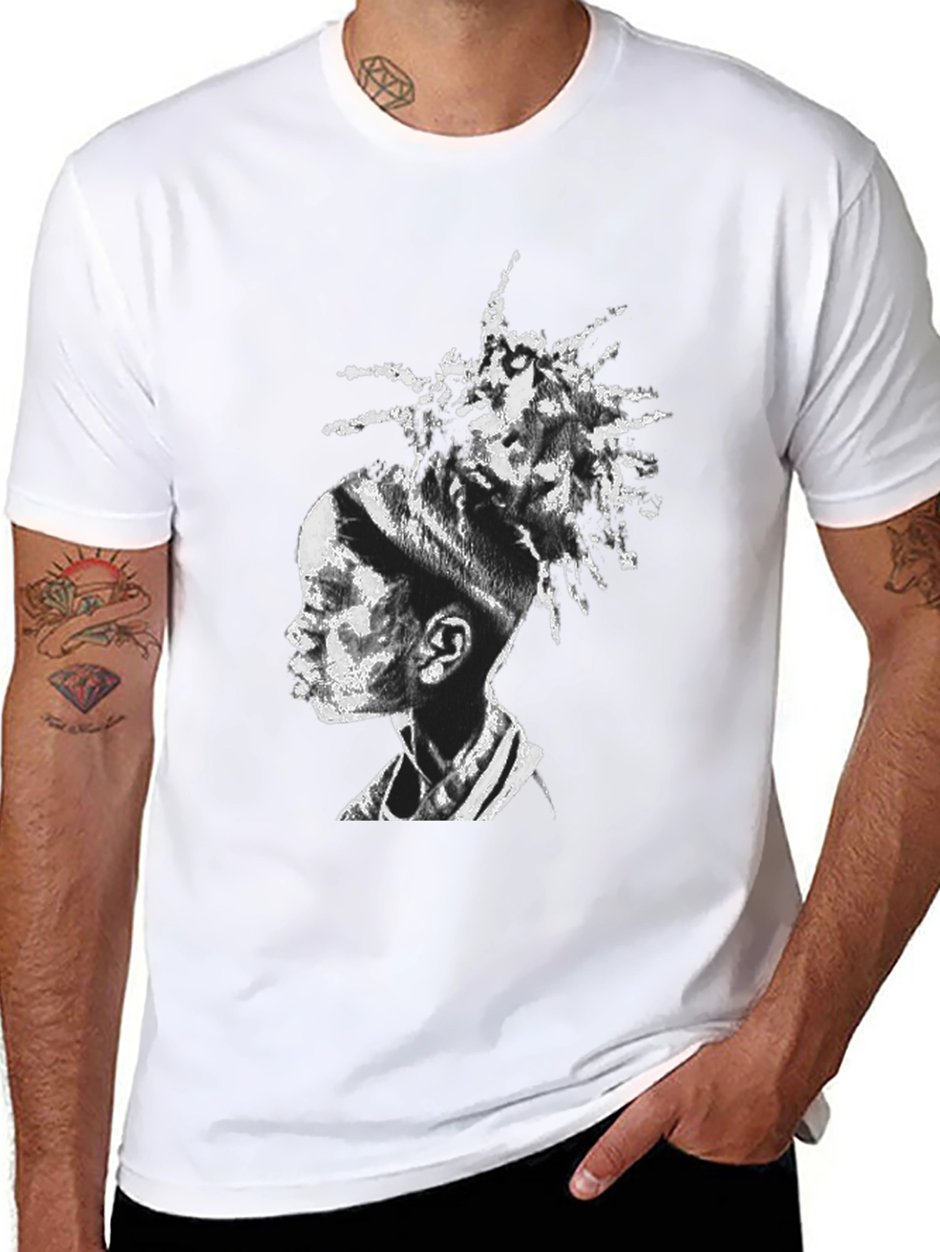 Unique Portrait Black T-Shirt