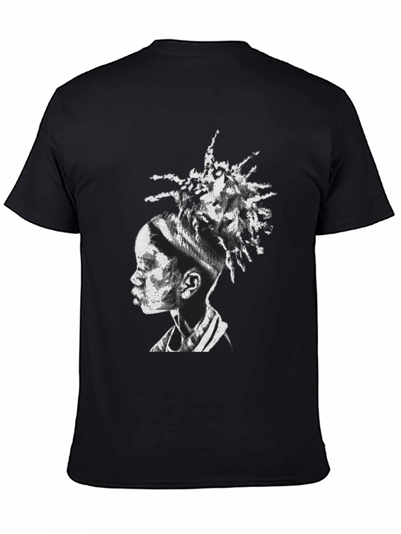 Unique Portrait Black T-Shirt