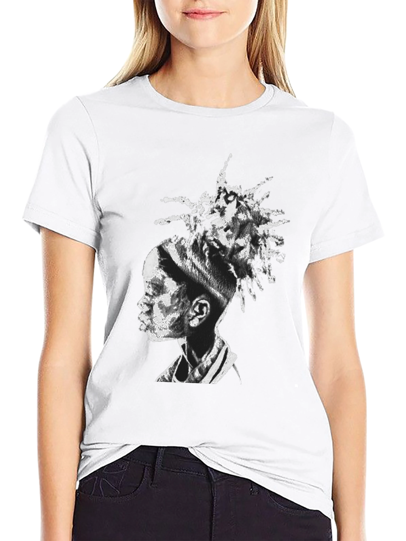 Unique Portrait Black T-Shirt