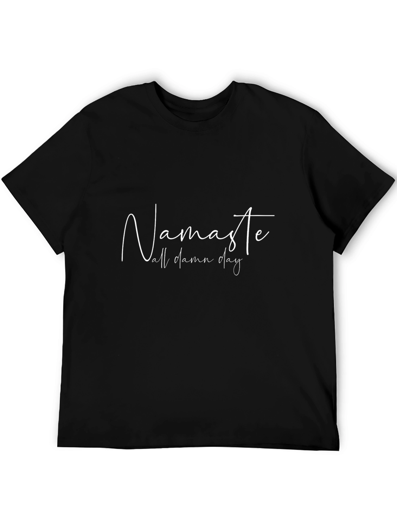 Namaste All Day Black T-Shirt