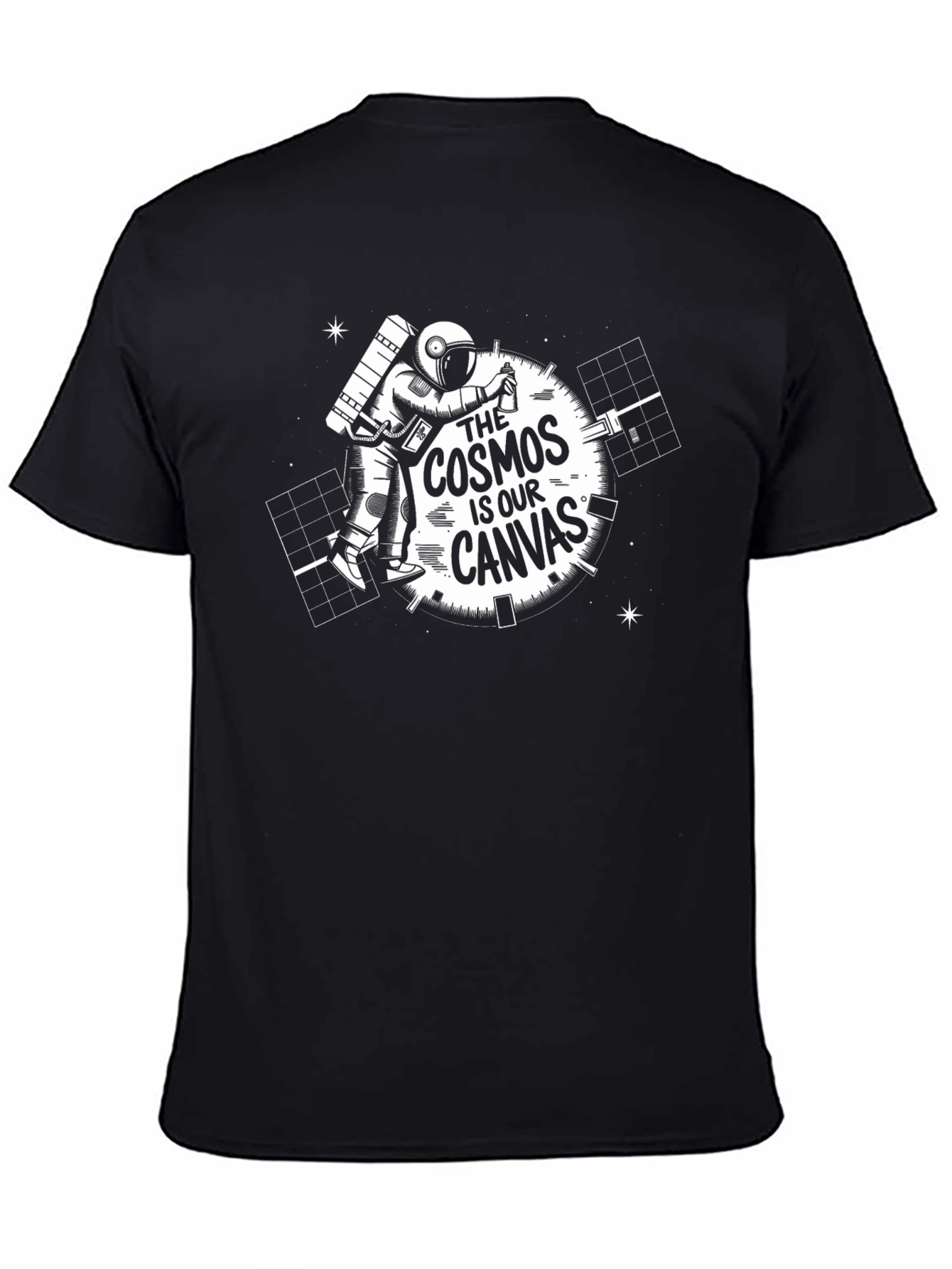 Cosmos Canvas Black Graphic Tee