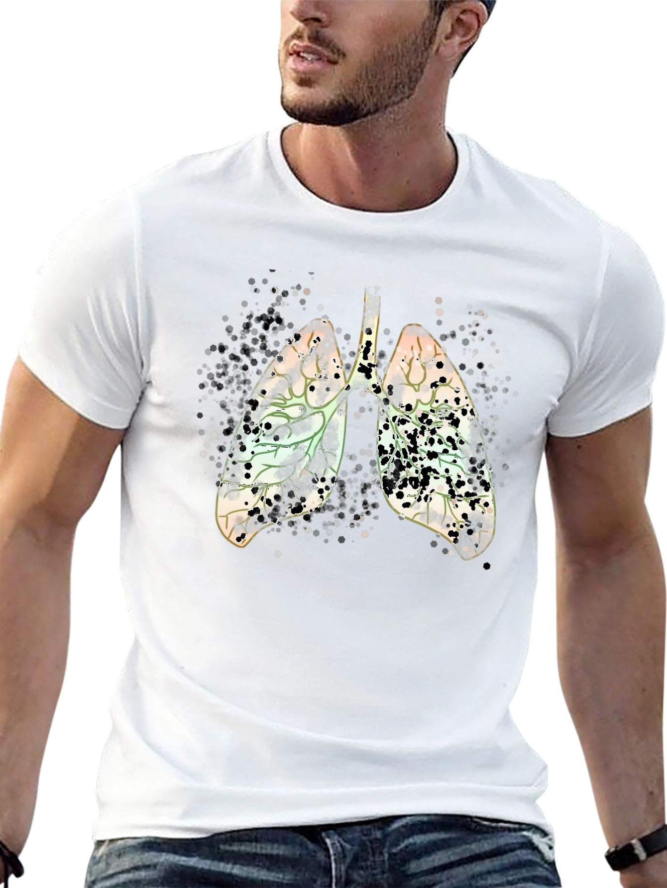 Lungs Graphic Tee - Black