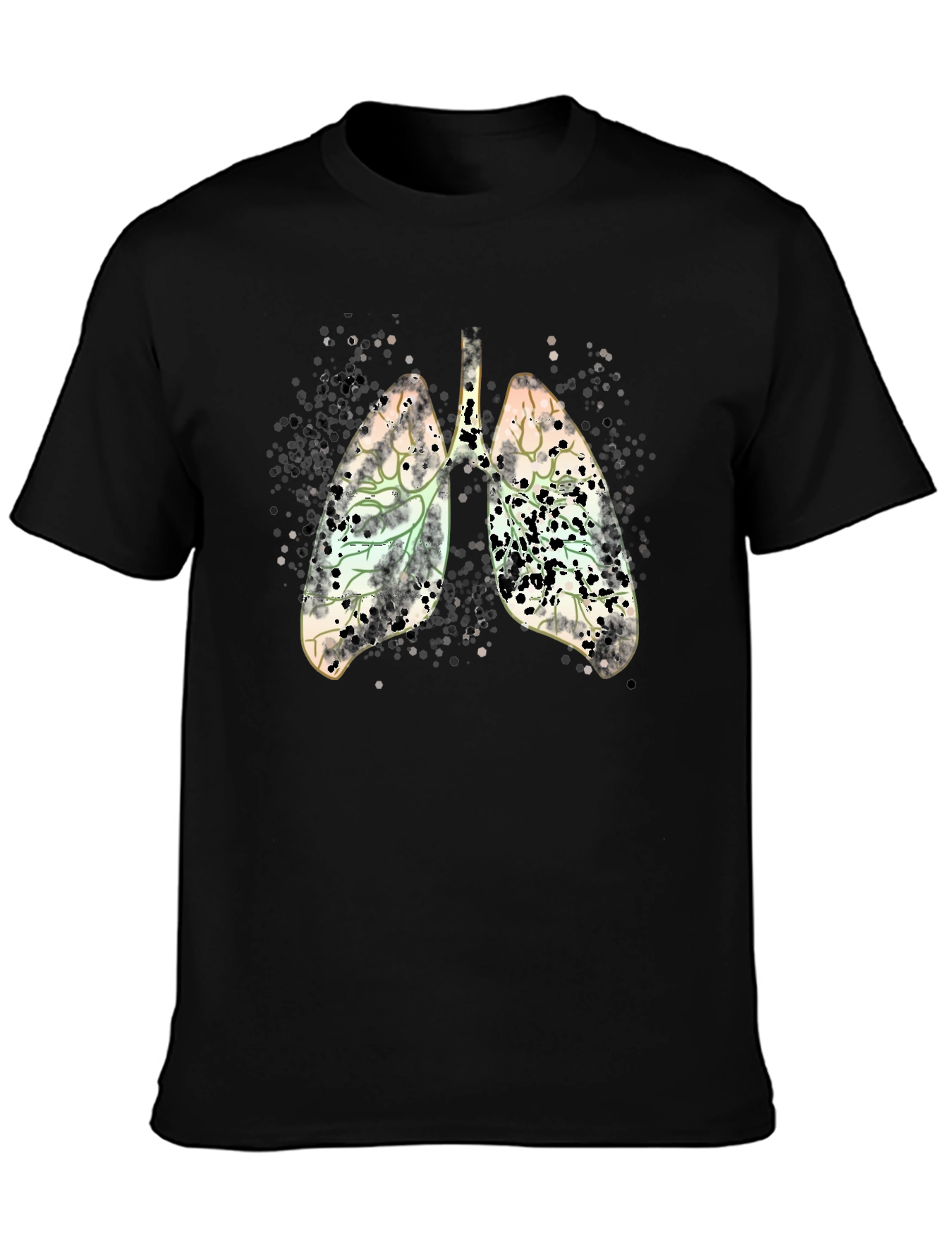 Lungs Graphic Tee - Black