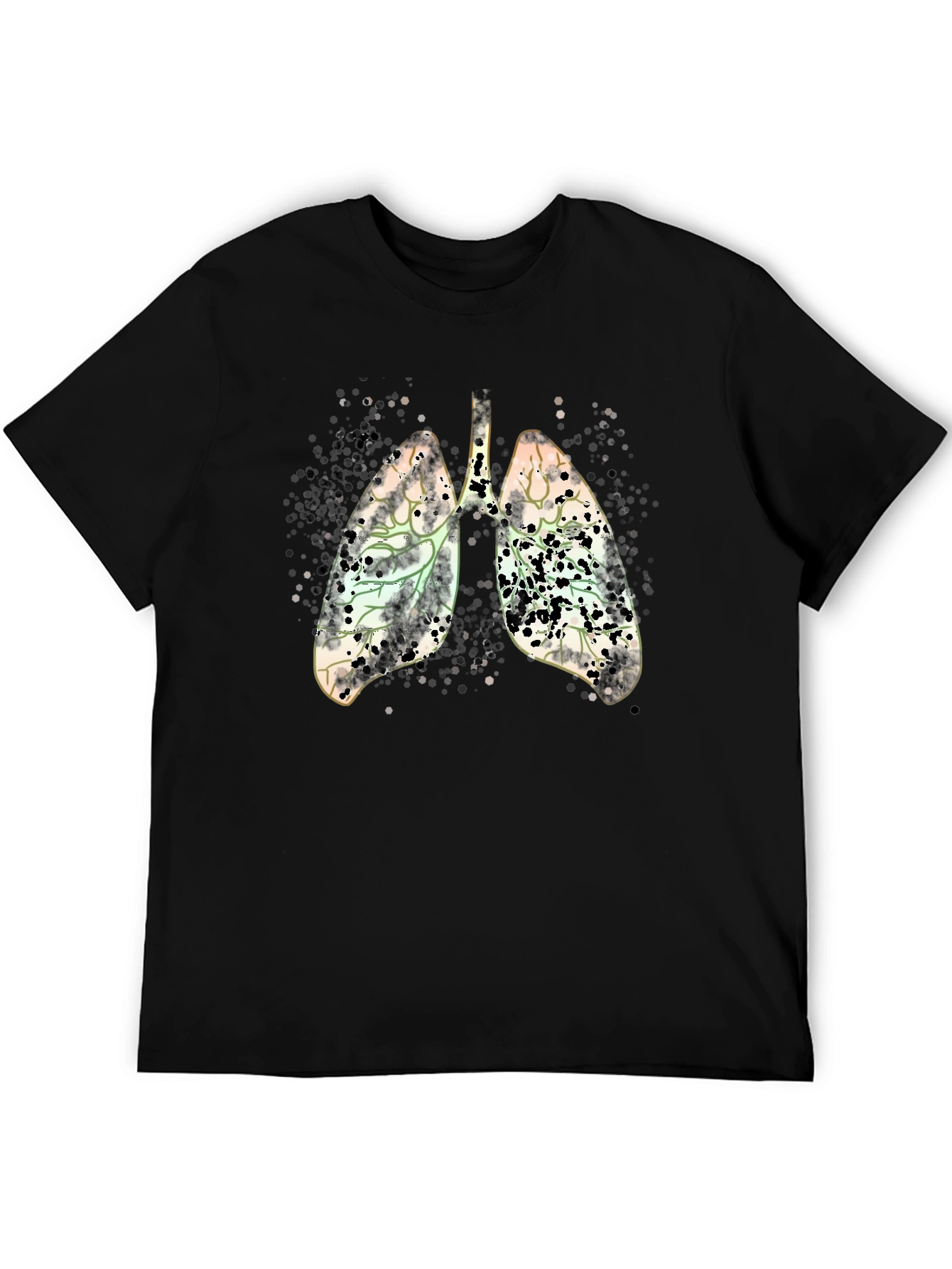 Lungs Graphic Tee - Black