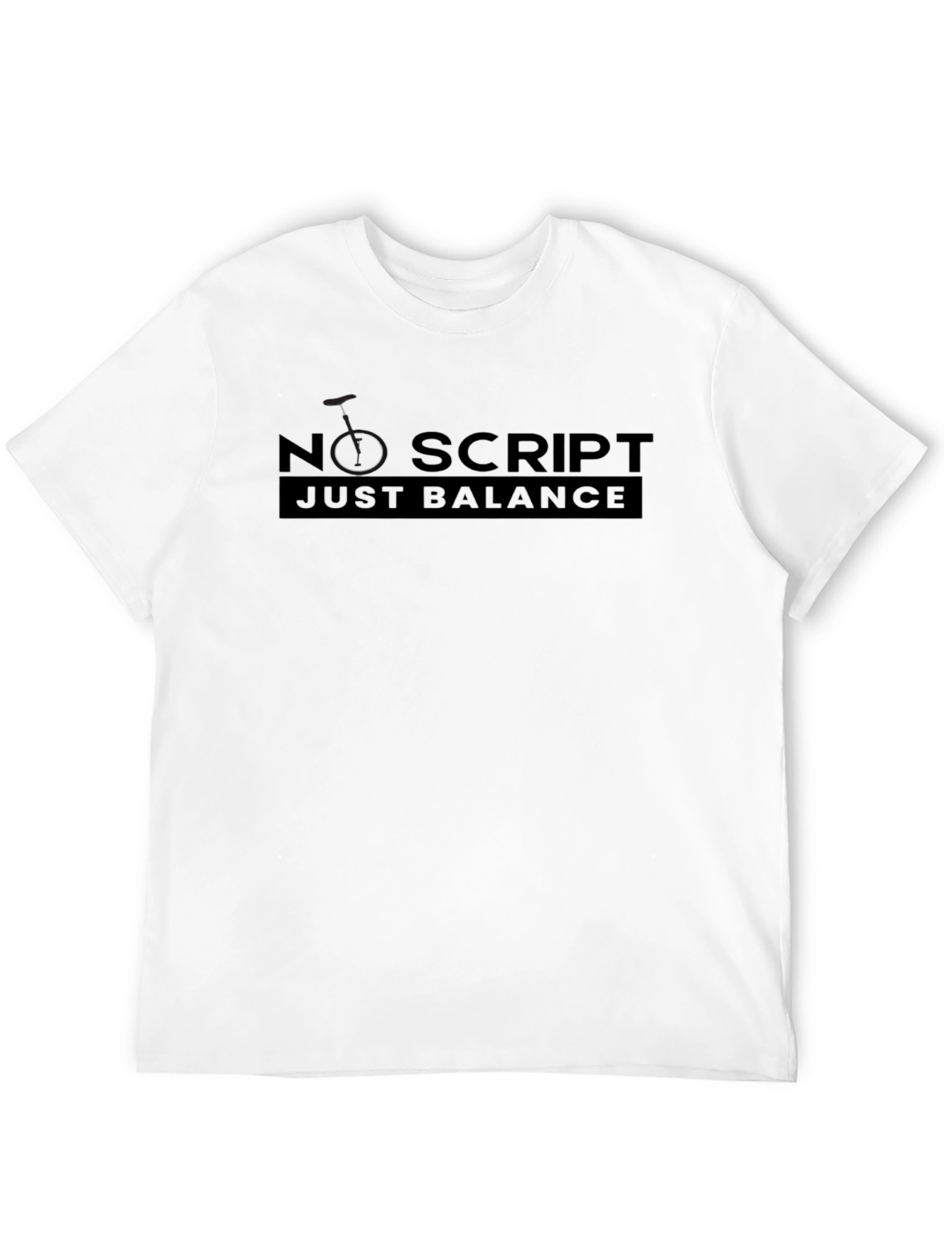 No Script Just Balance Graphic Tee - Black