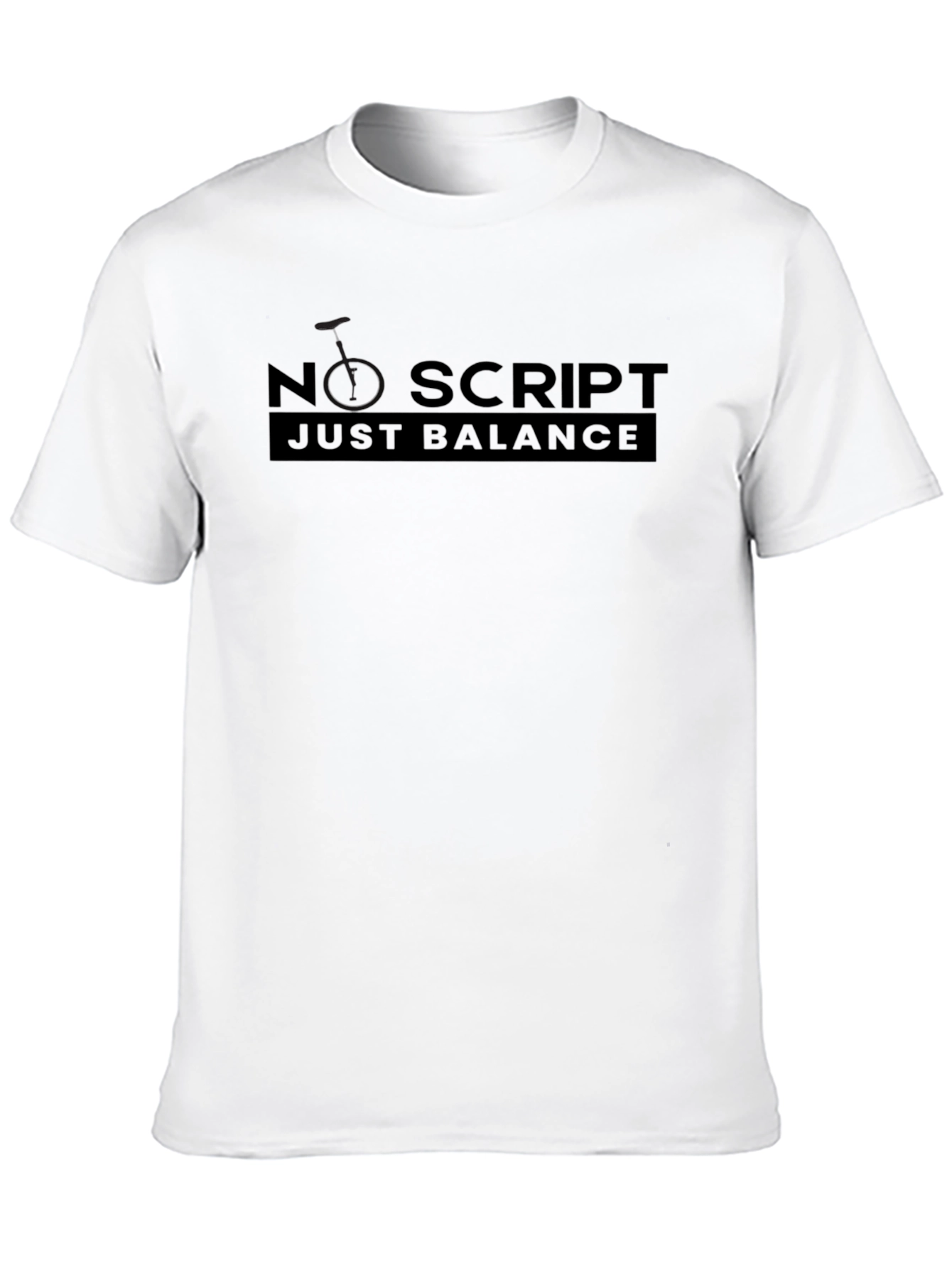 No Script Just Balance Graphic Tee - Black