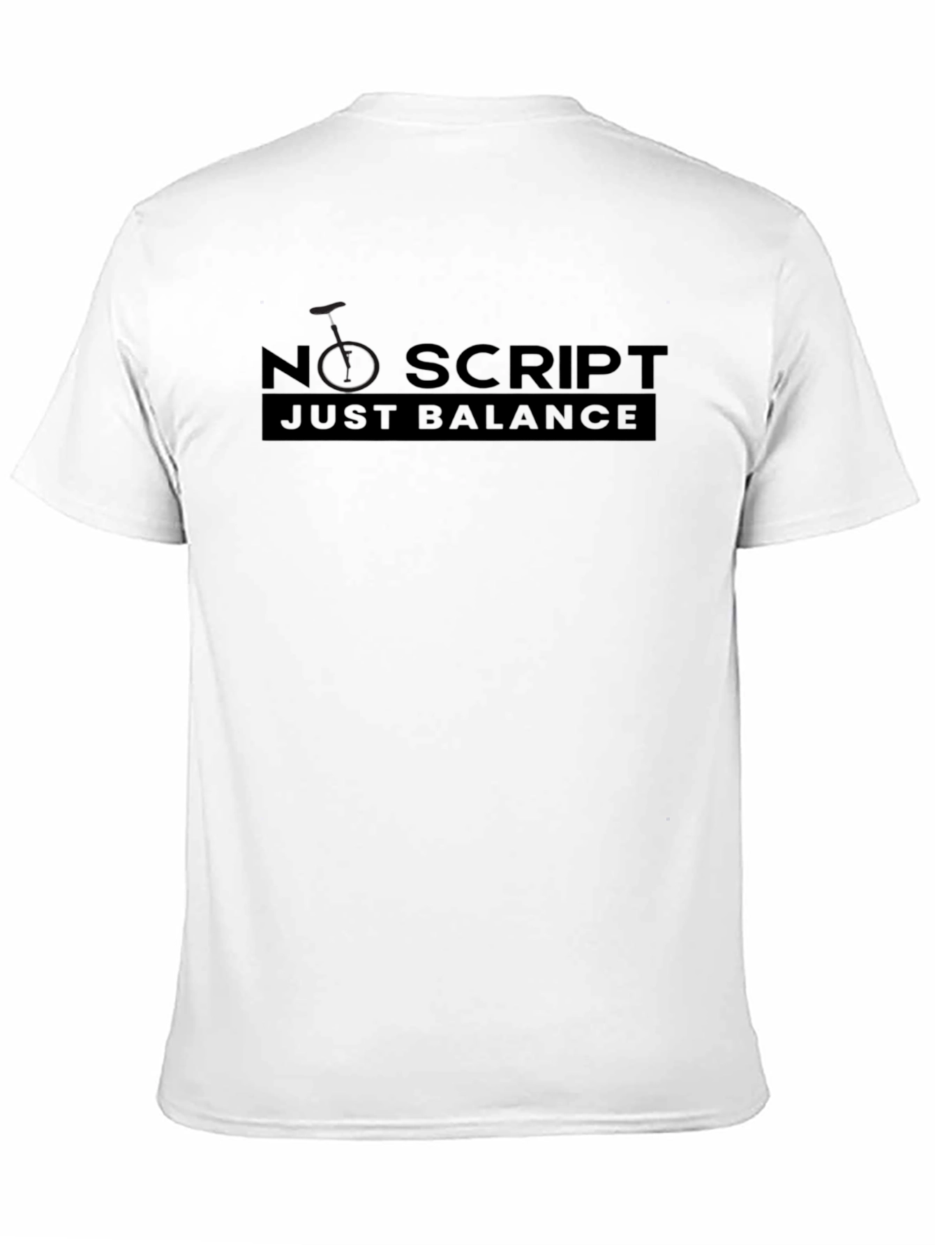 No Script Just Balance Graphic Tee - Black