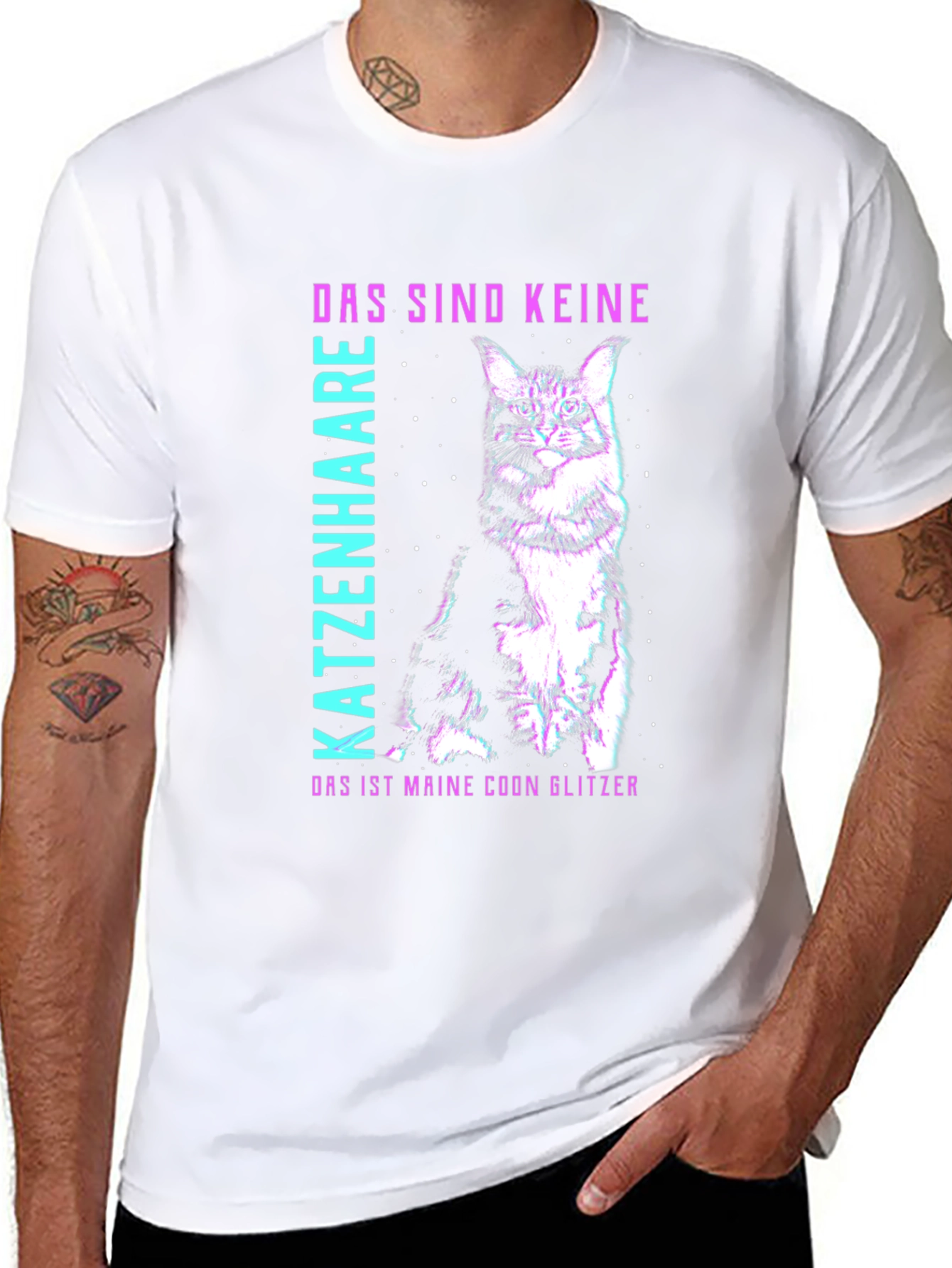 Maine Coon Glitzer T-Shirt