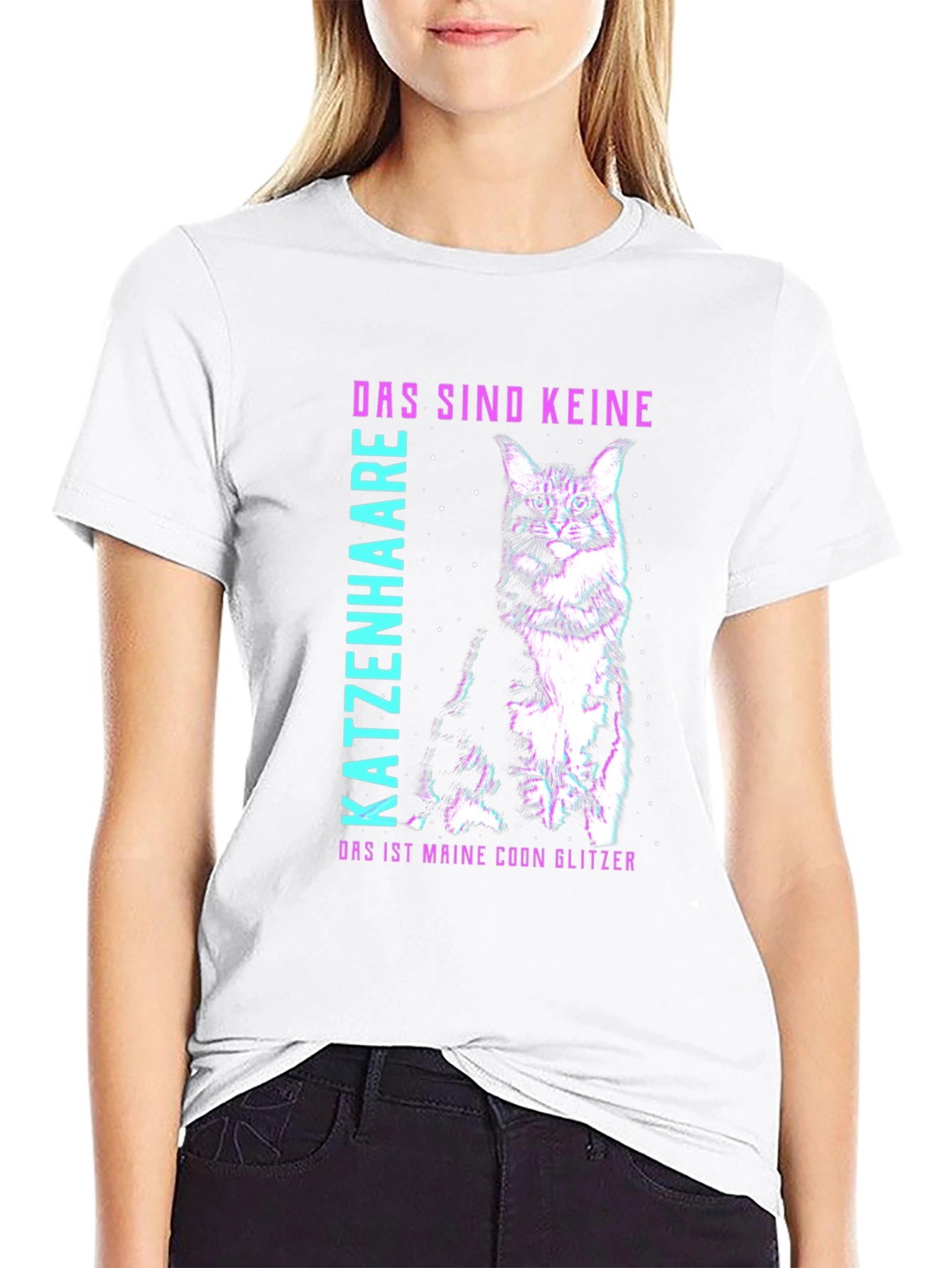 Maine Coon Glitzer T-Shirt