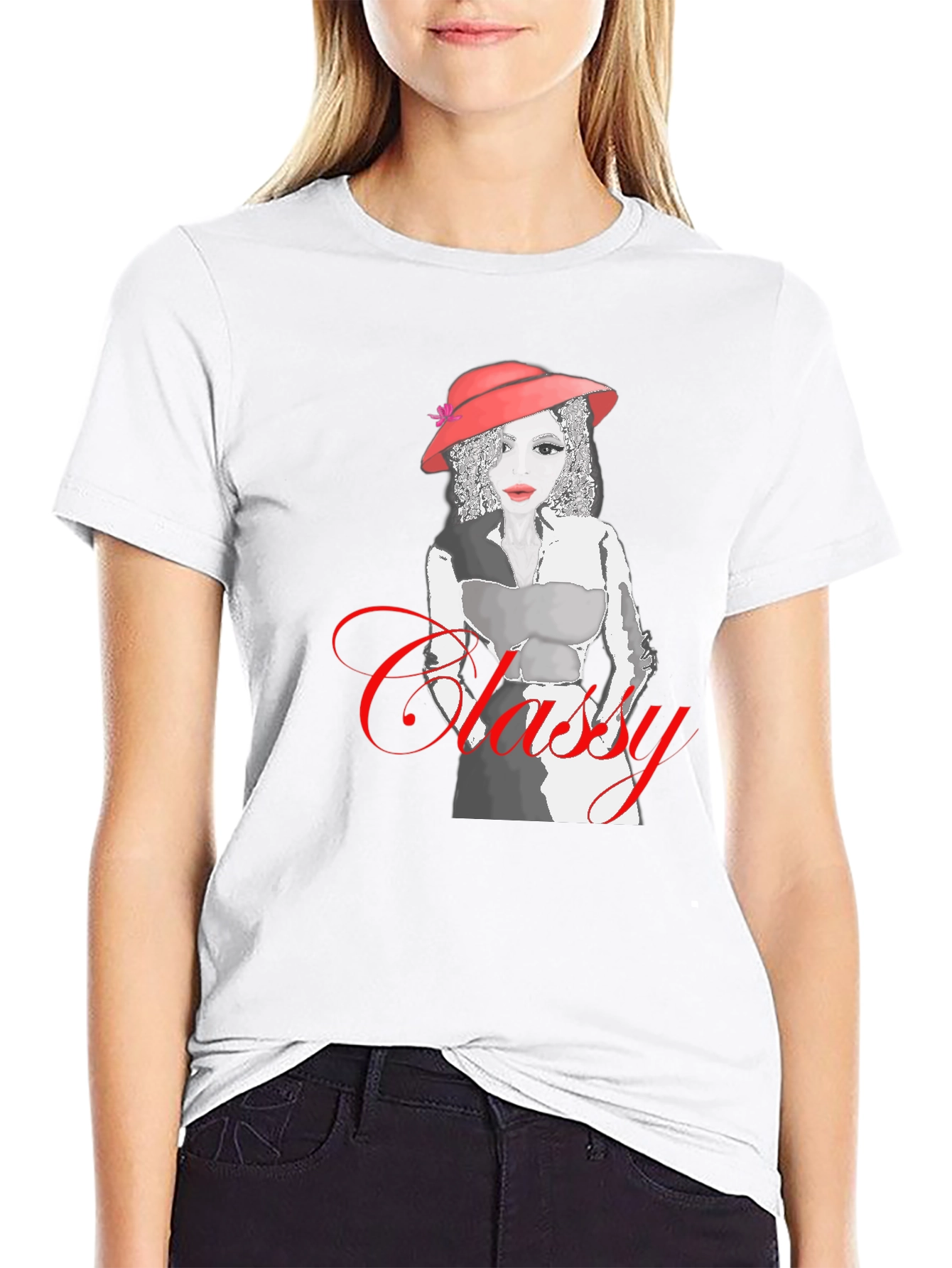 Classy Woman Graphic Print Tee