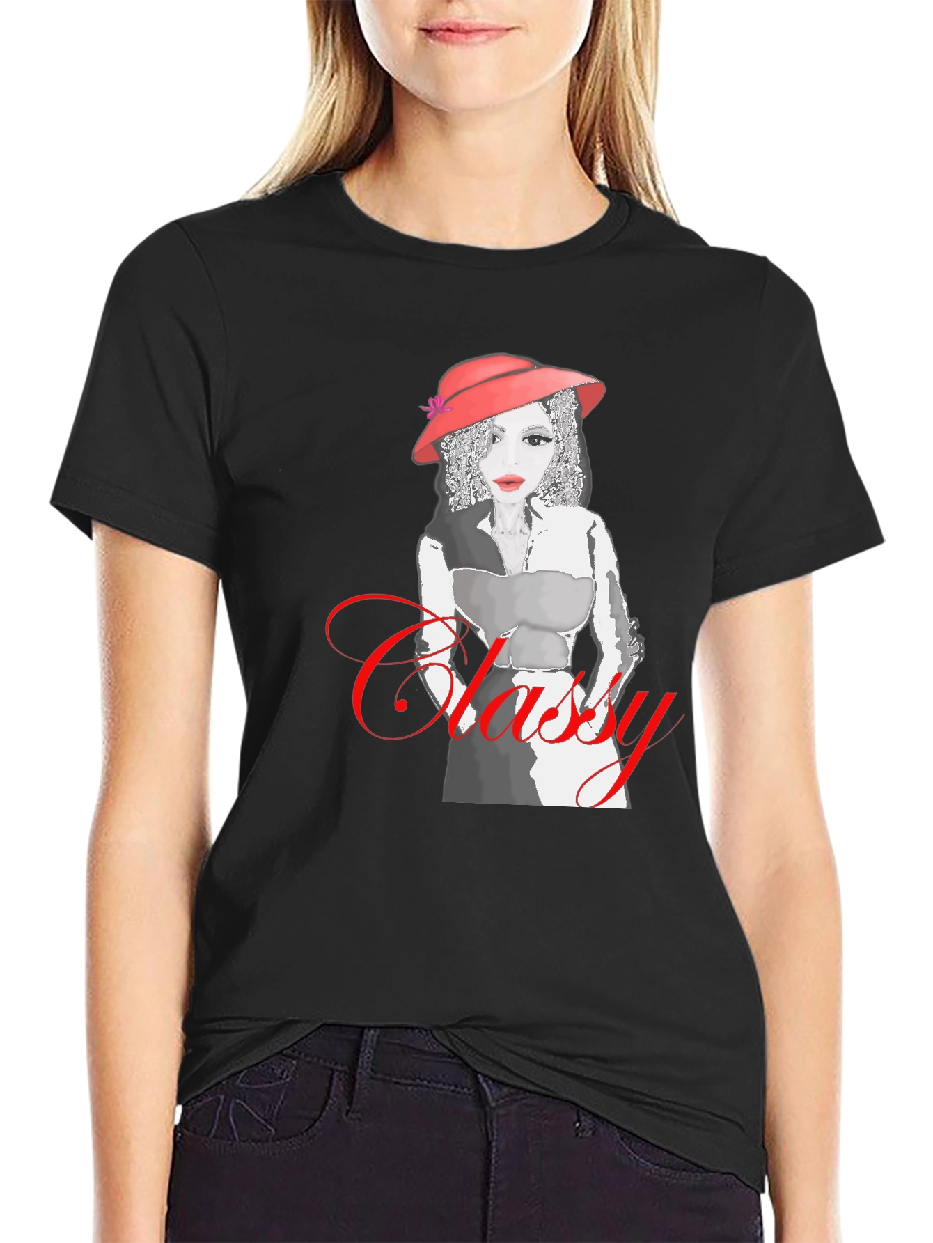 Classy Woman Graphic Print Tee