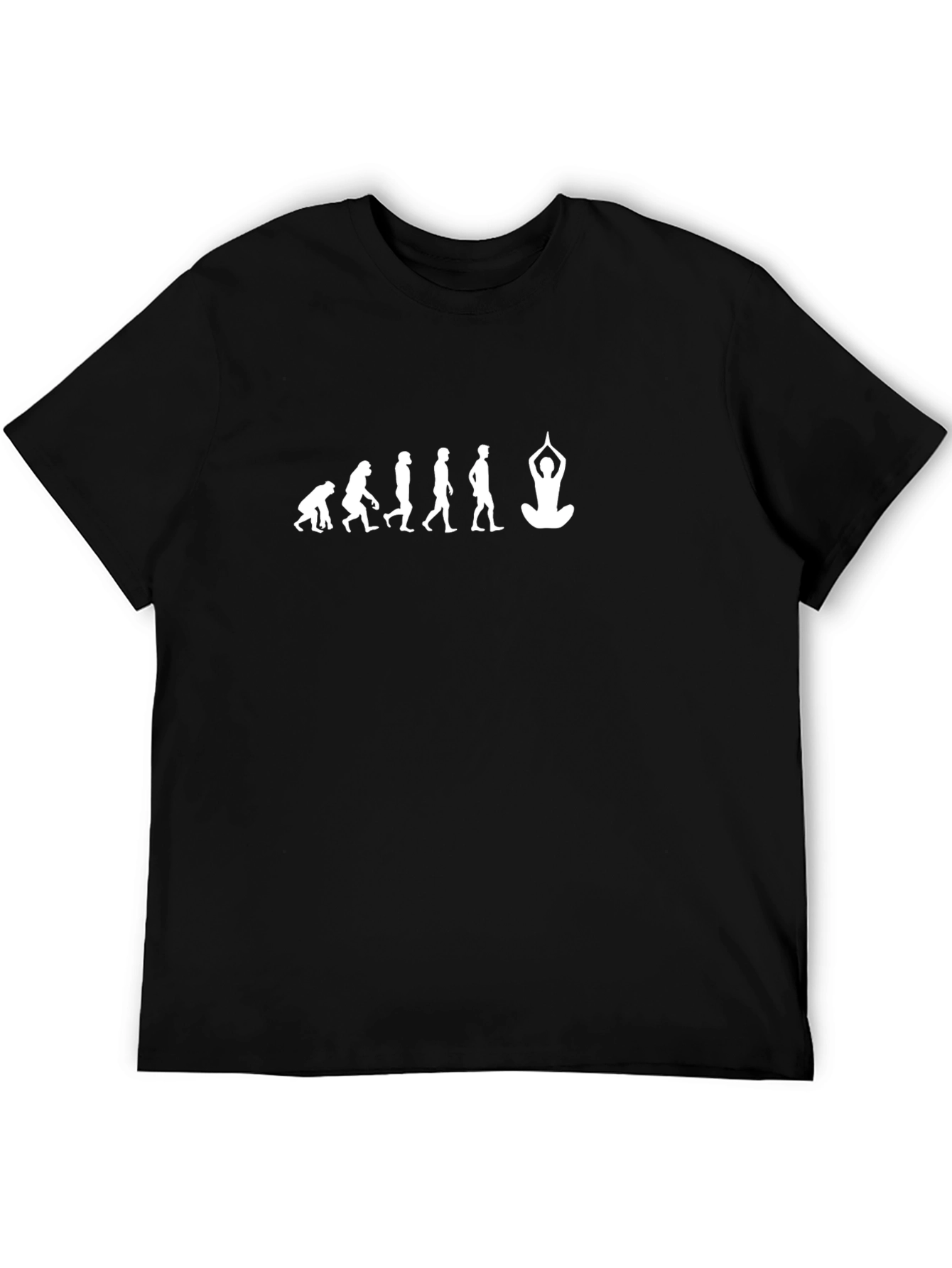 Yoga Evolution Graphic T-Shirt - Black