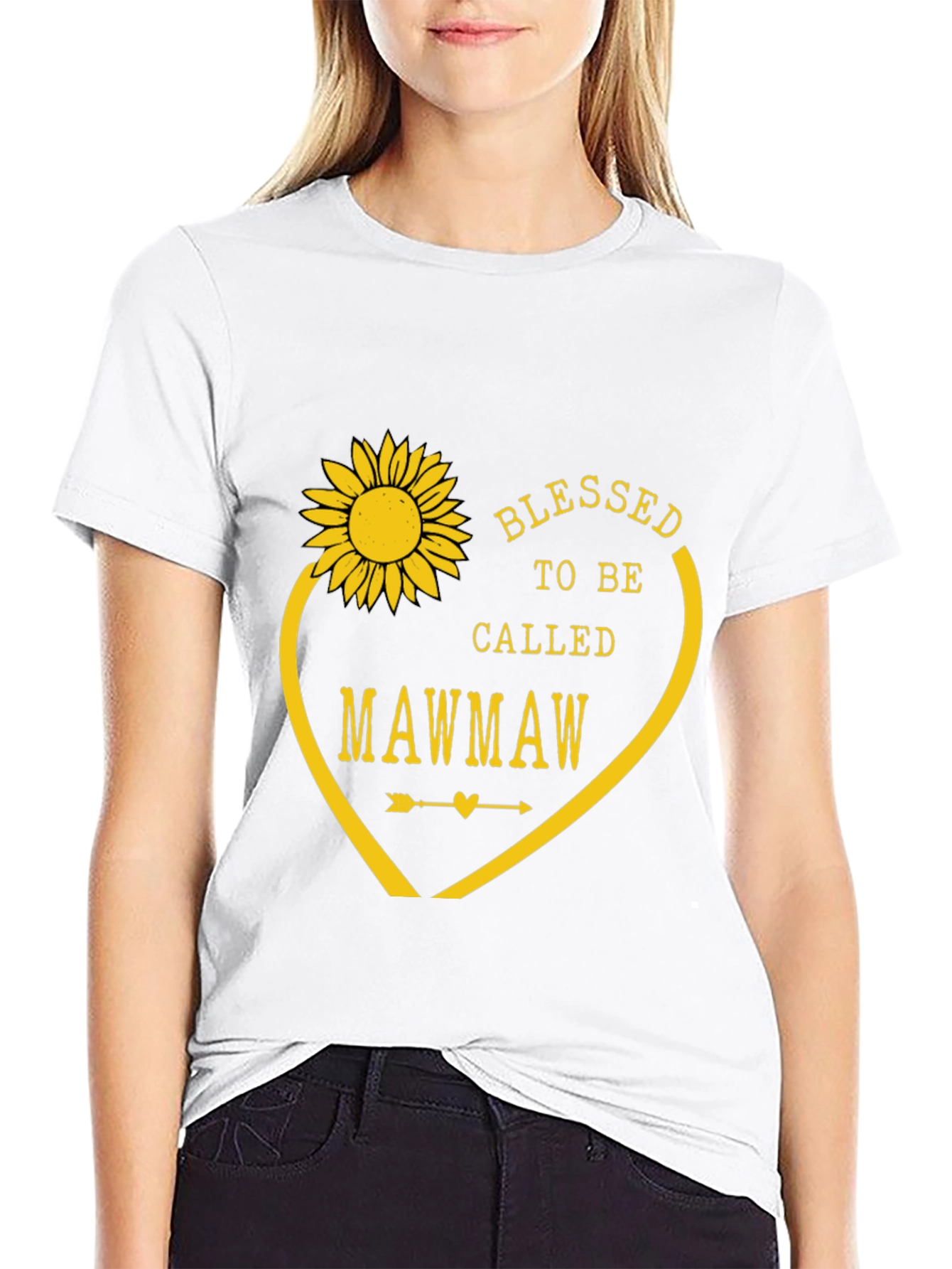 Blessed to Be Called Mawmaw T-Shirt - Sunflower Design