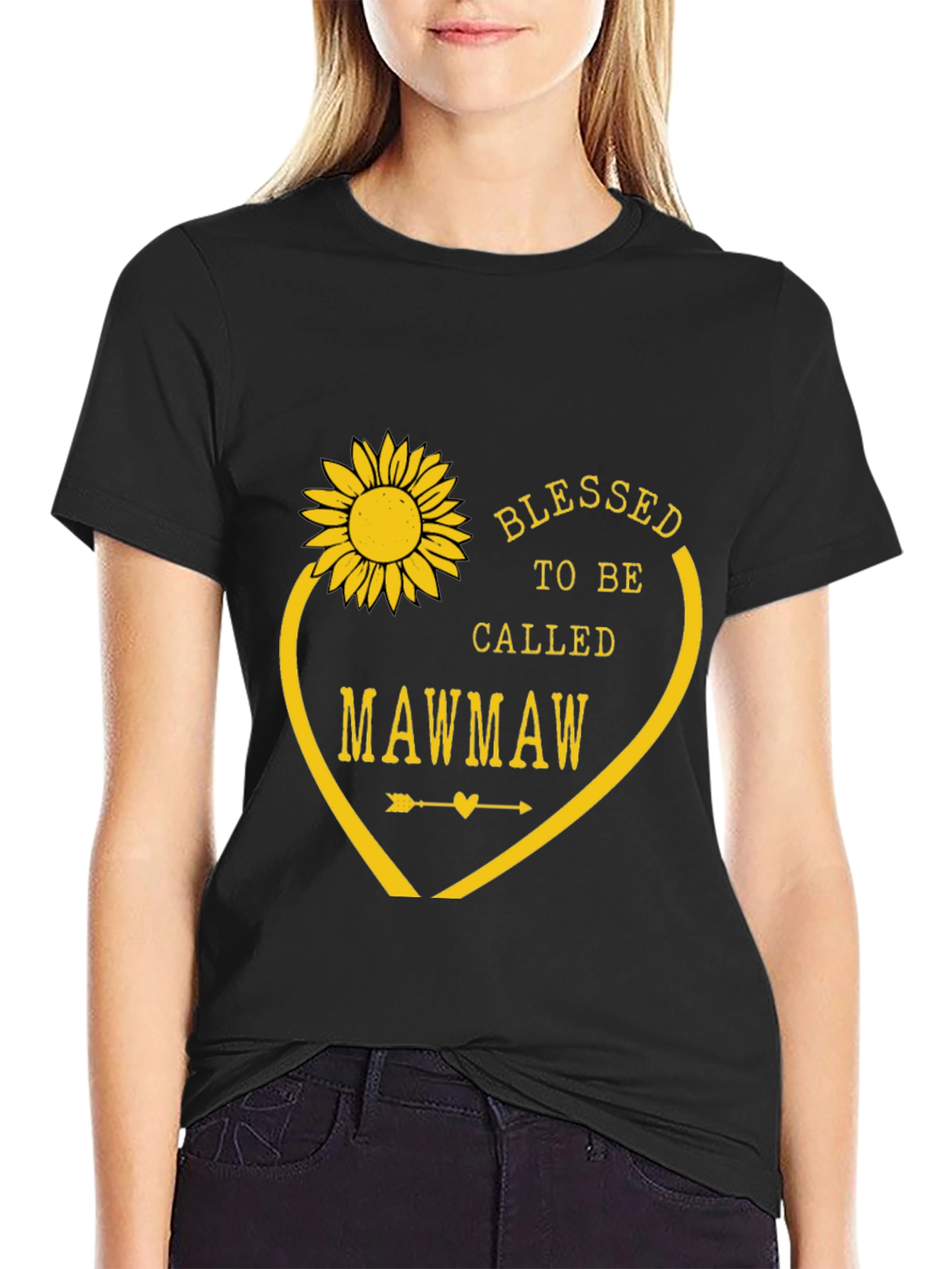 Blessed to Be Called Mawmaw T-Shirt - Sunflower Design