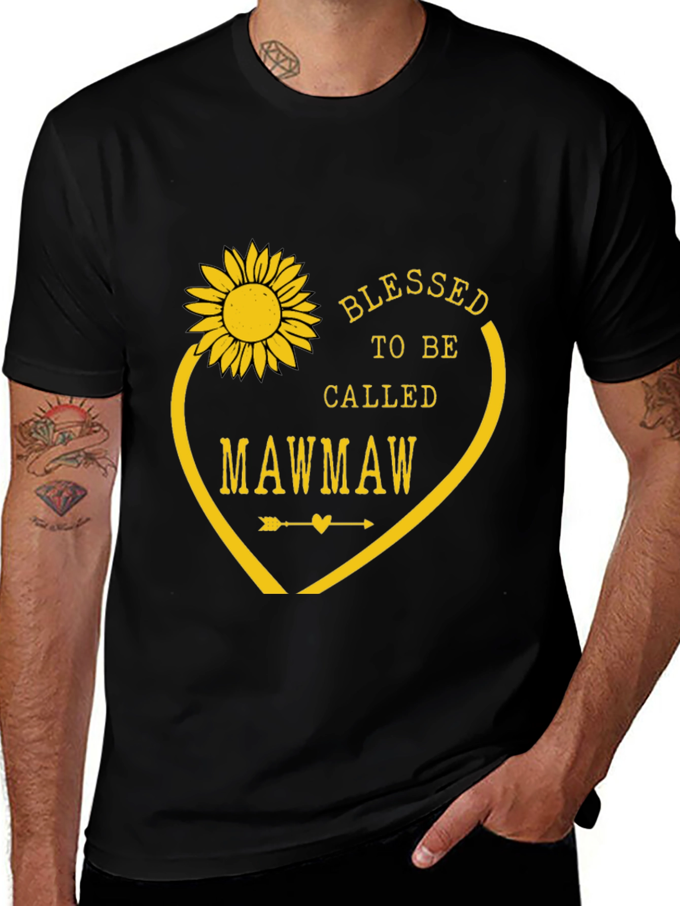 Blessed to Be Called Mawmaw T-Shirt - Sunflower Design