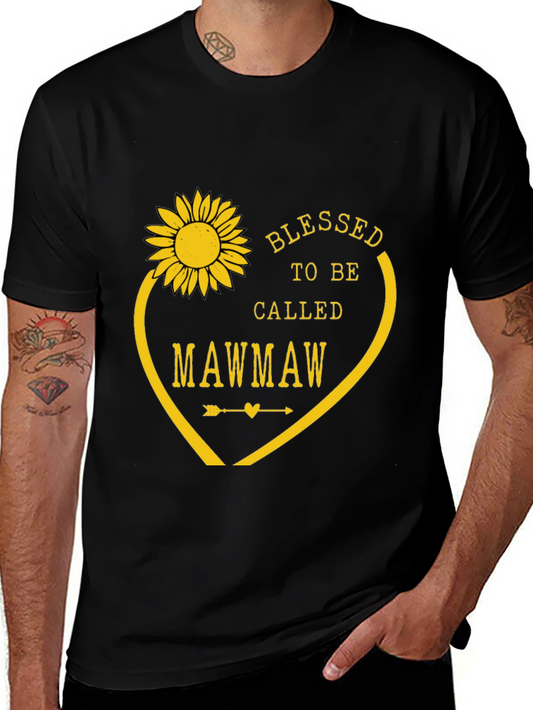Blessed to Be Called Mawmaw T-Shirt - Sunflower Design