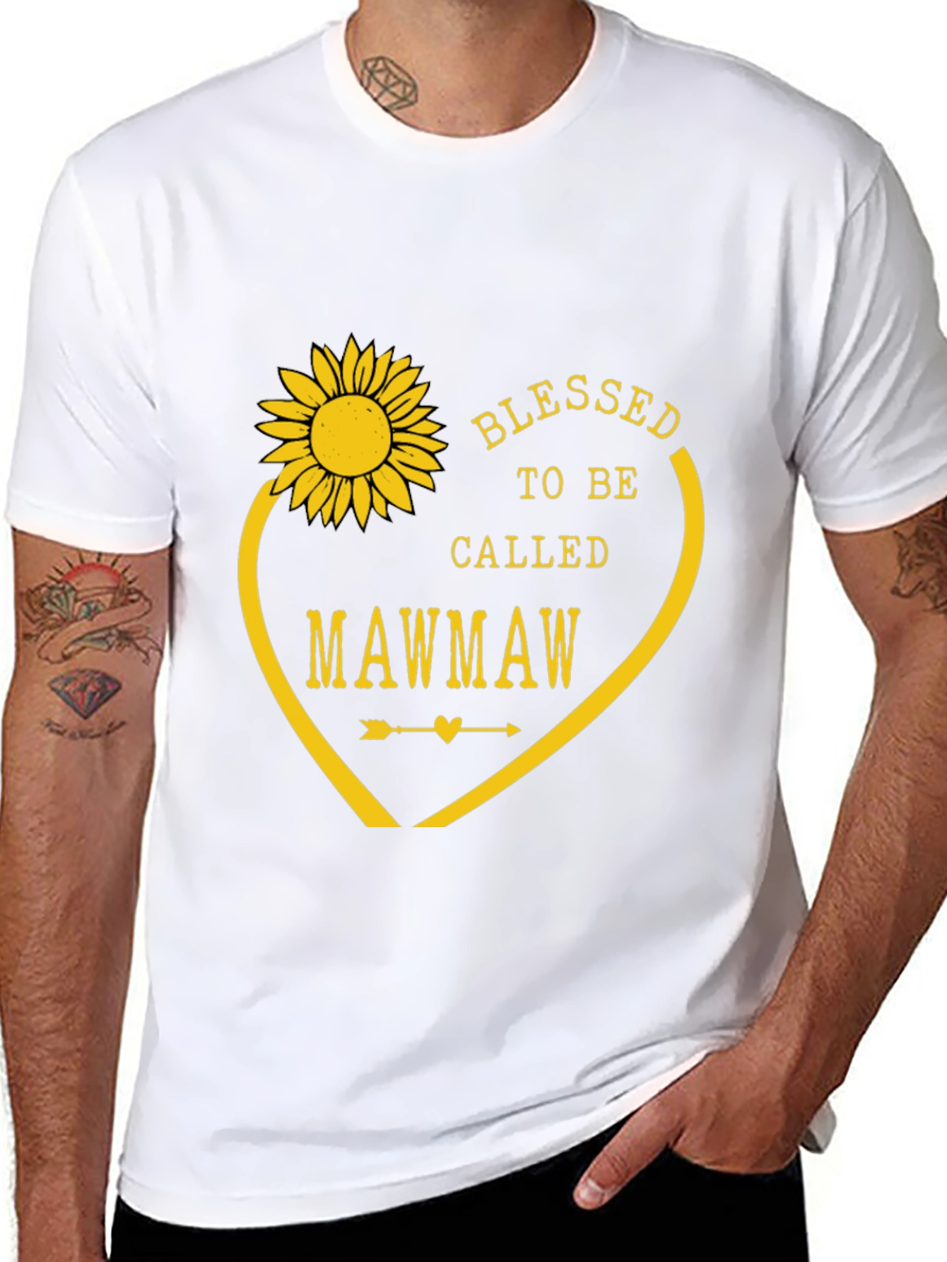 Blessed to Be Called Mawmaw T-Shirt - Sunflower Design