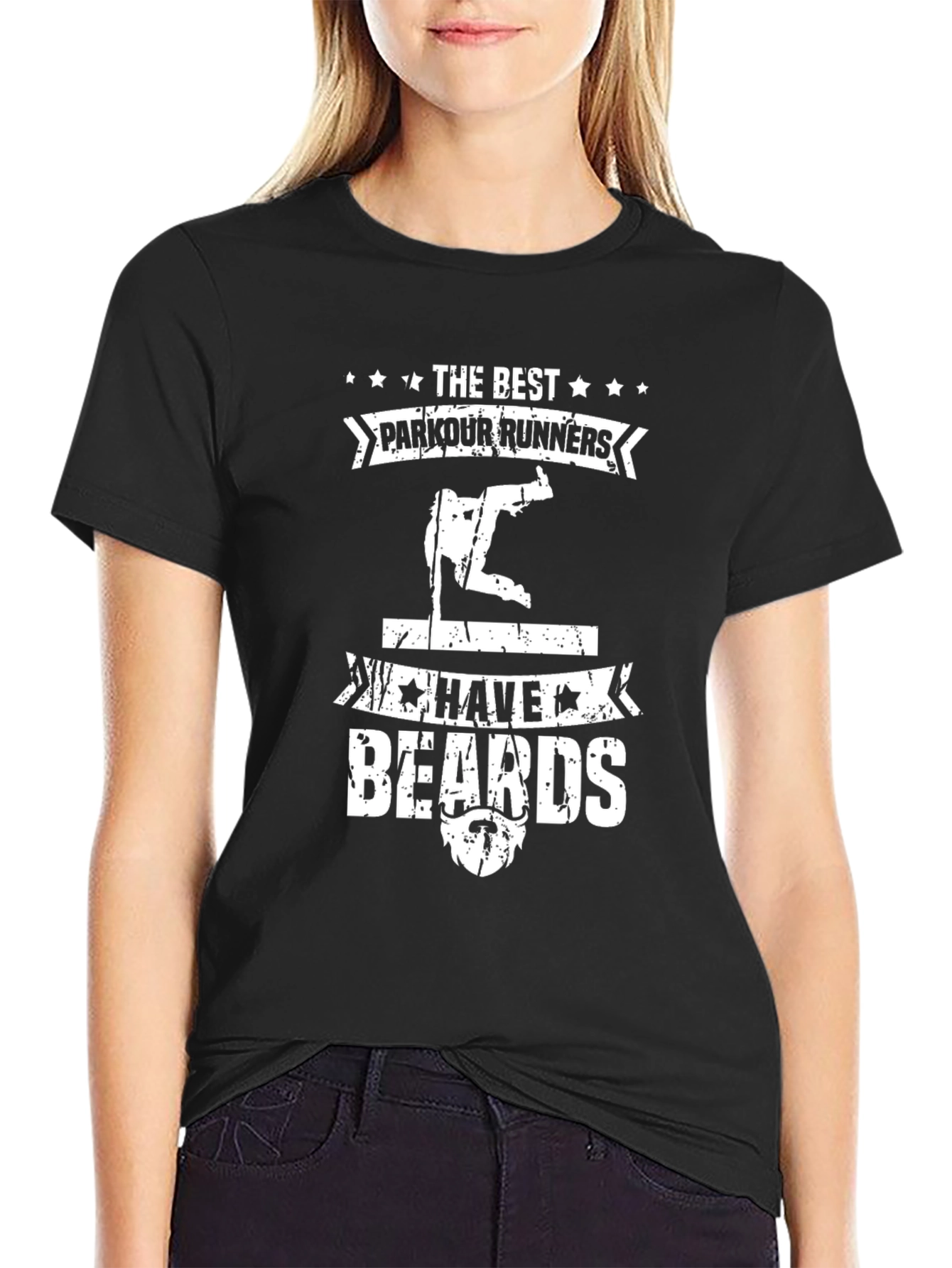 Parkour Runners Have Beards Graphic Tee