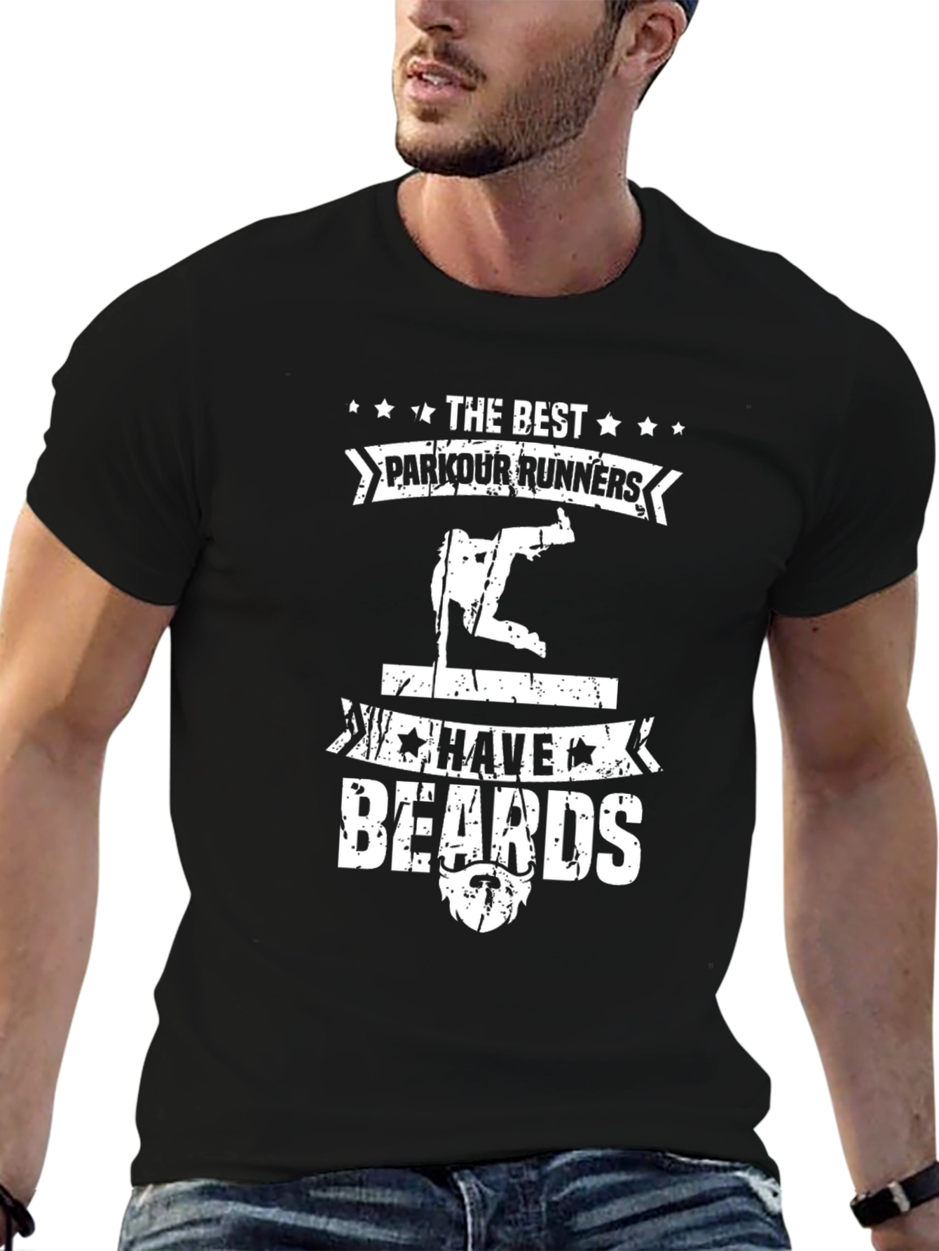 Parkour Runners Have Beards Graphic Tee