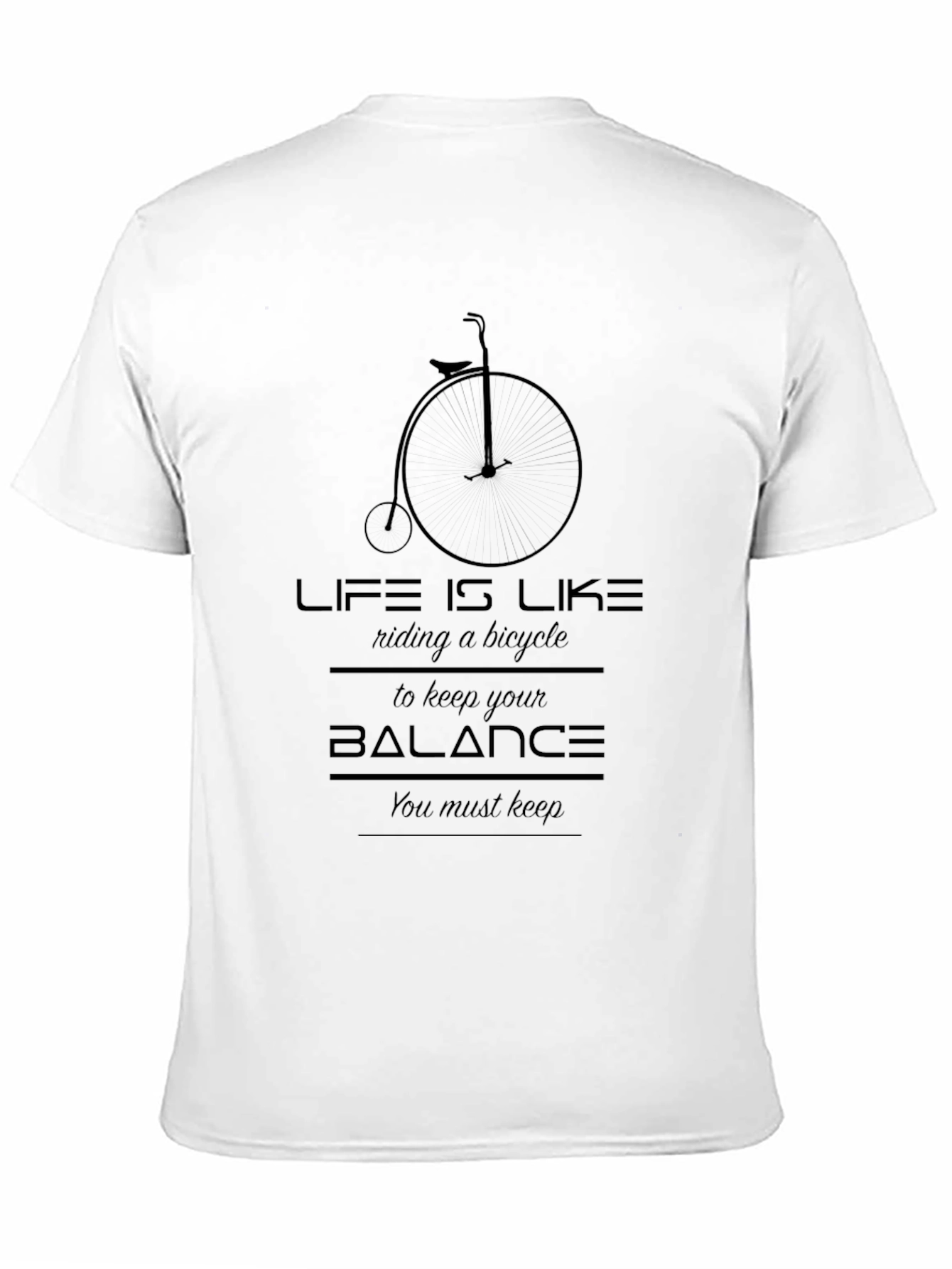 Life is Like Riding a Bicycle Graphic Tee