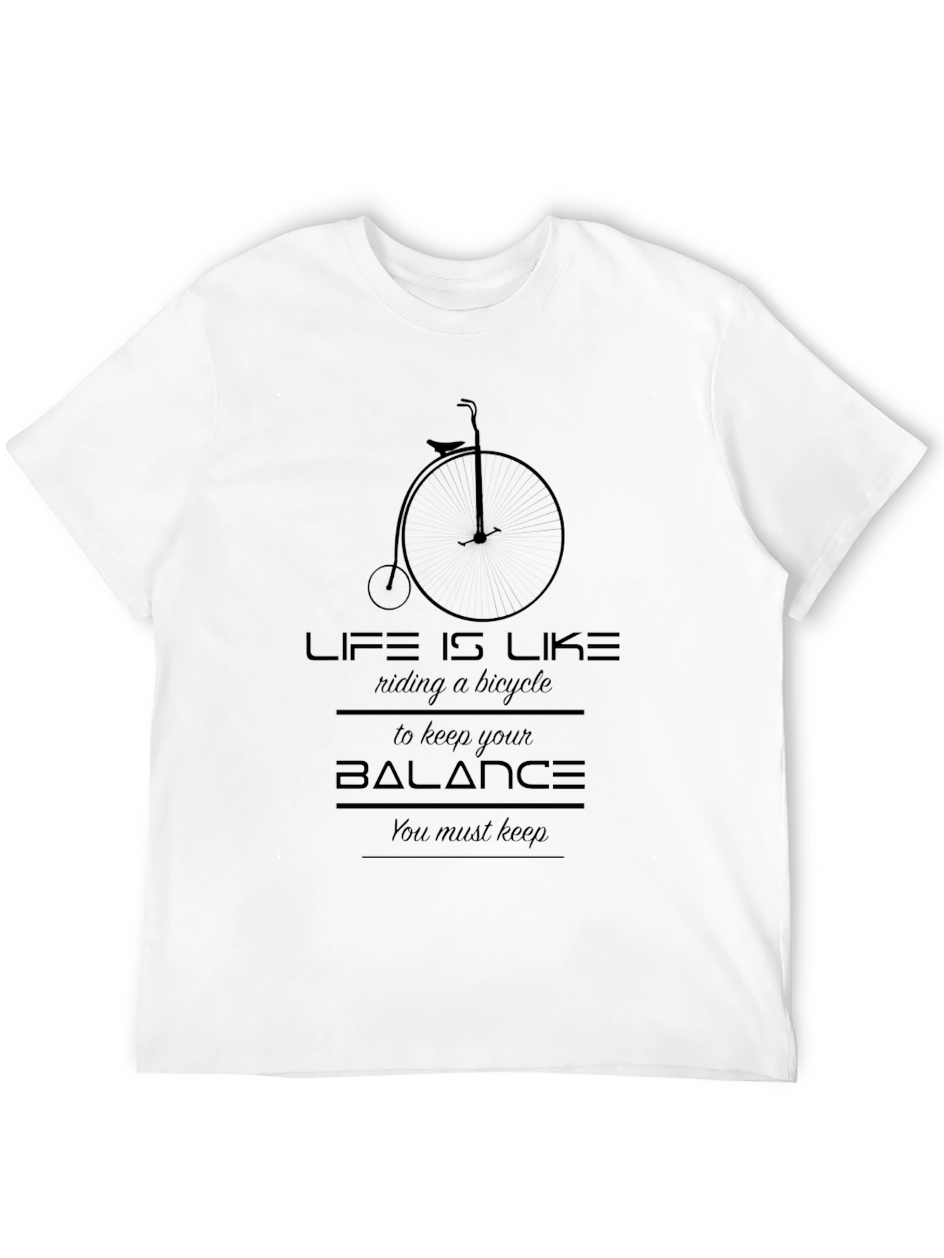 Life is Like Riding a Bicycle Graphic Tee