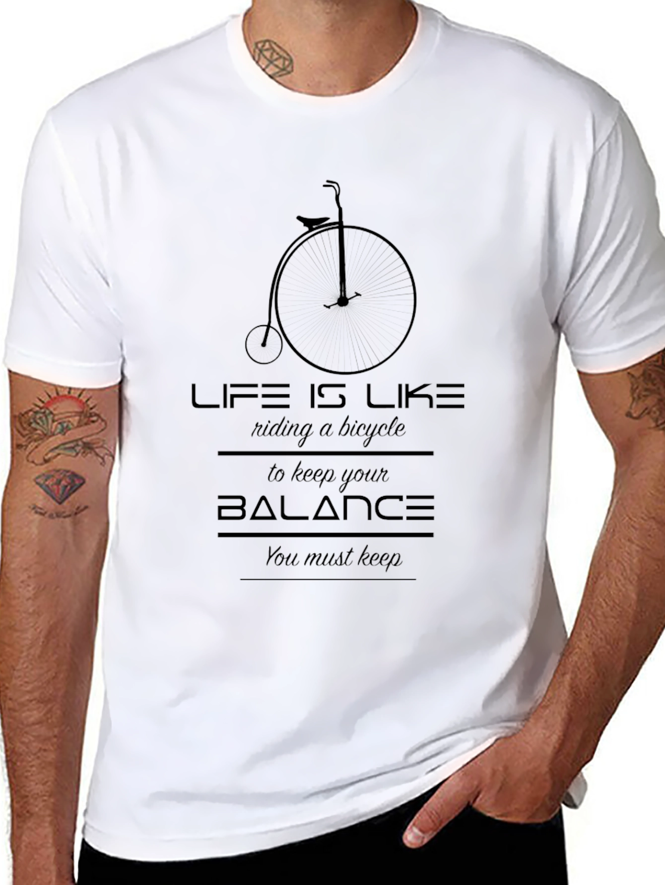 Life is Like Riding a Bicycle Graphic Tee