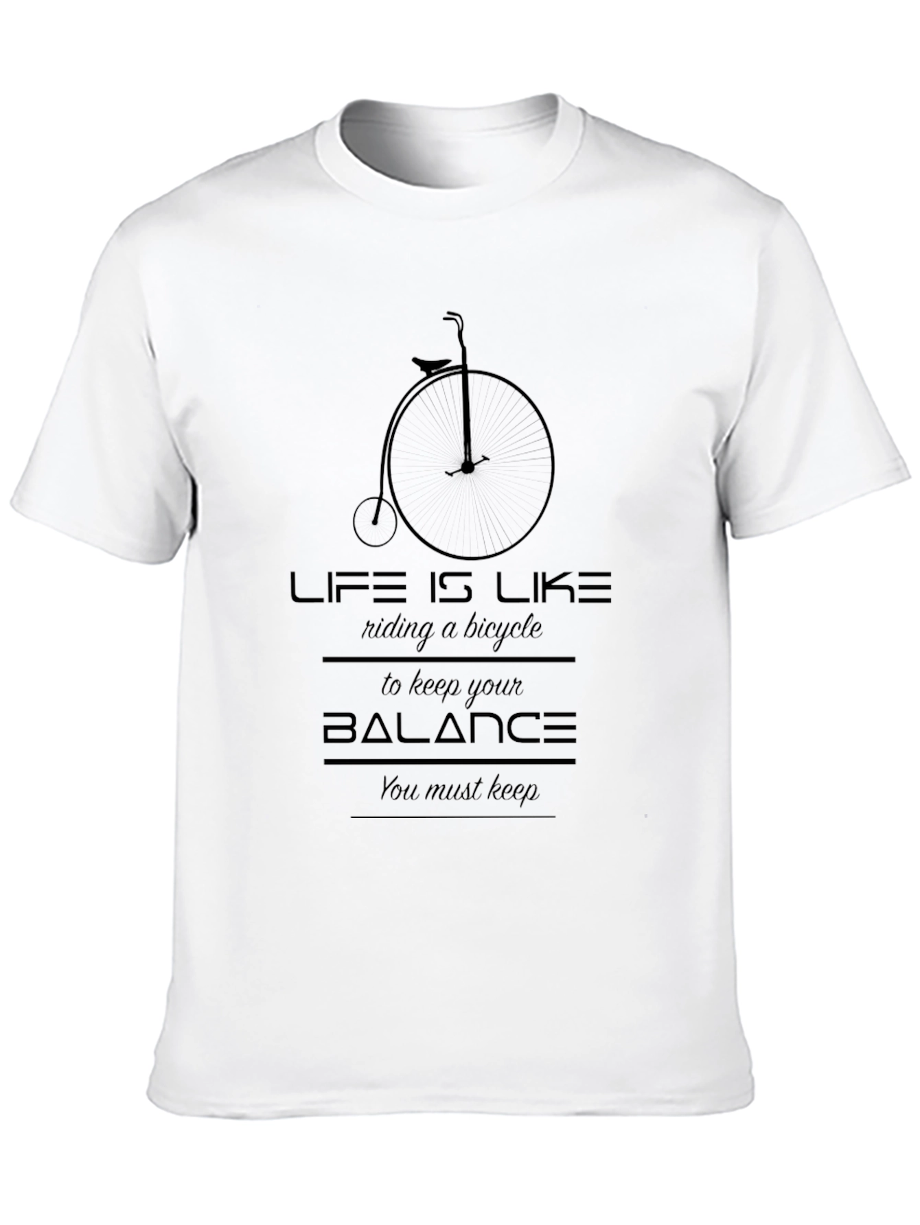 Life is Like Riding a Bicycle Graphic Tee