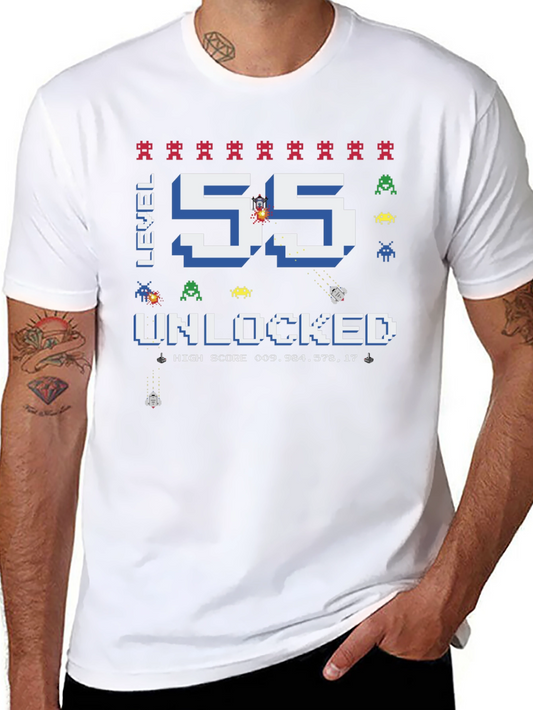 Level 55 Unlocked Gamer T-Shirt