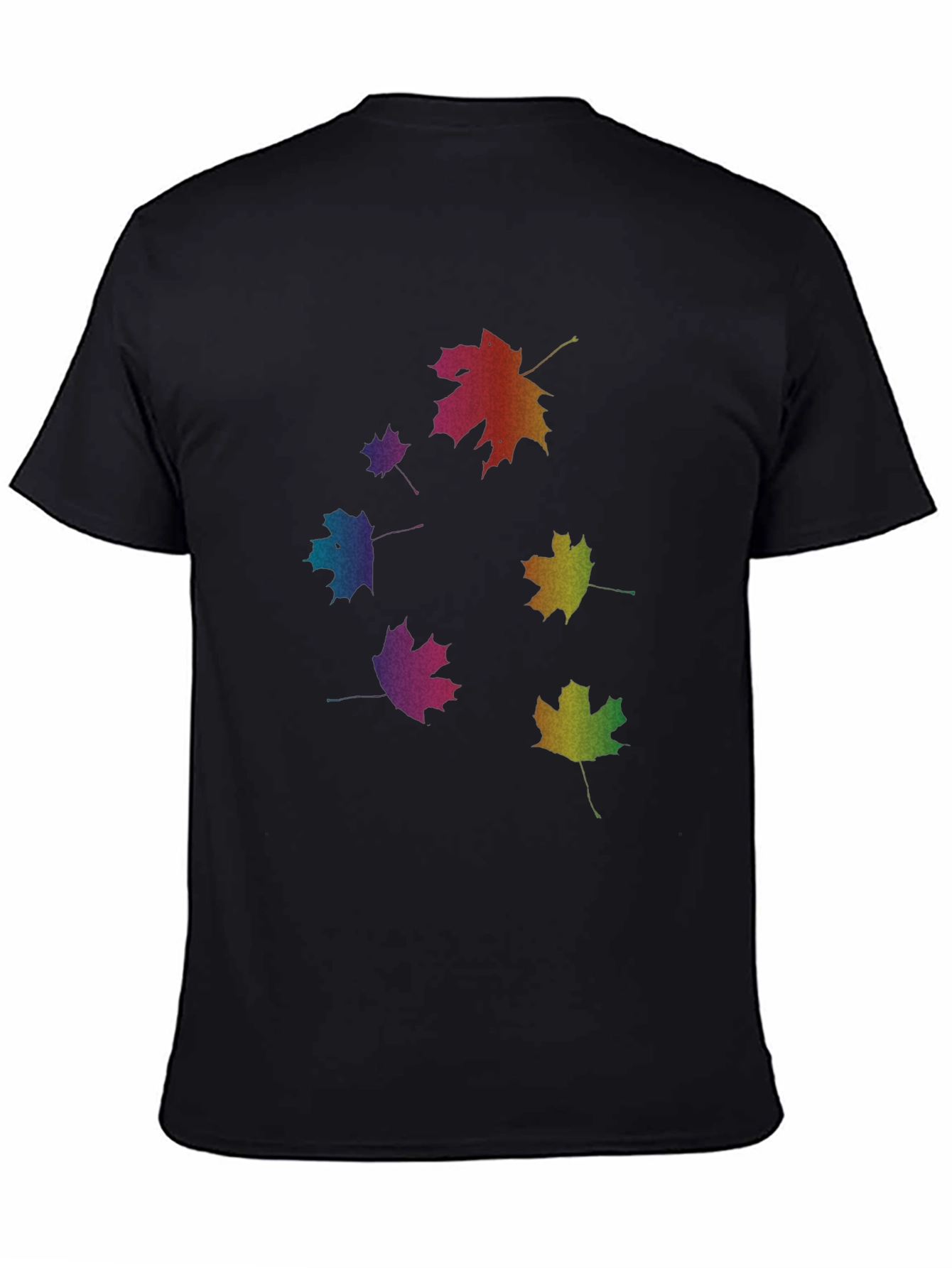 Rainbow Leaf T-Shirt - Nature Inspired Tee