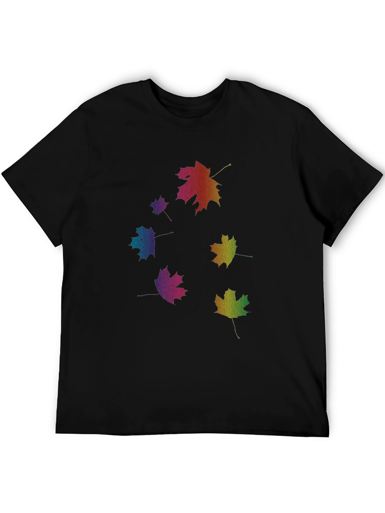 Rainbow Leaf T-Shirt - Nature Inspired Tee