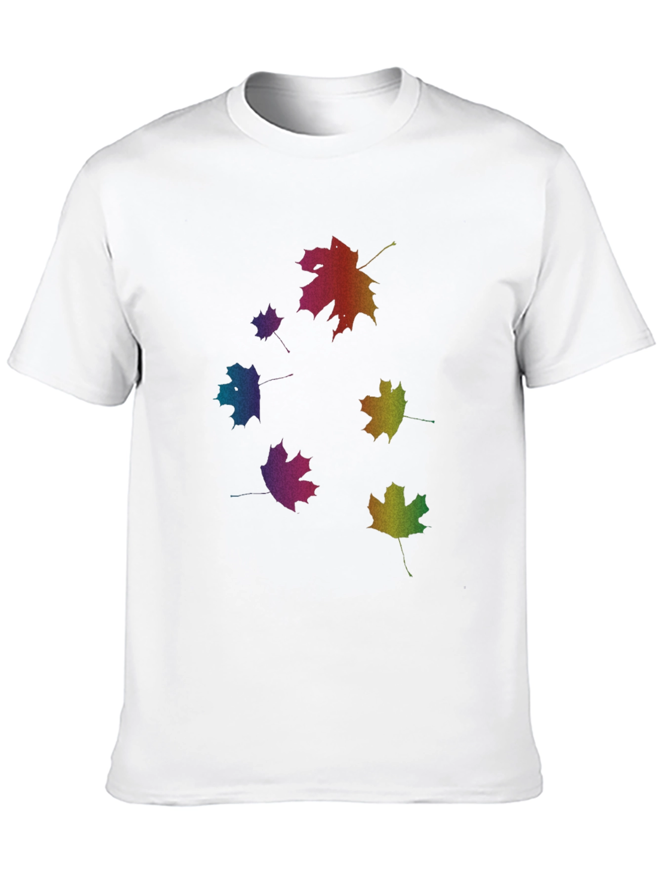 Rainbow Leaf T-Shirt - Nature Inspired Tee