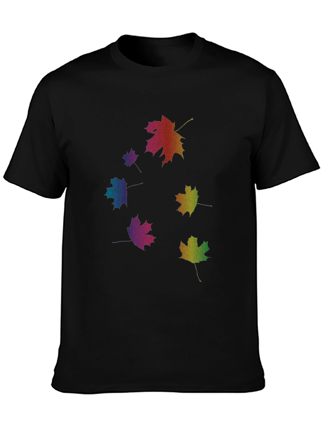 Rainbow Leaf T-Shirt - Nature Inspired Tee