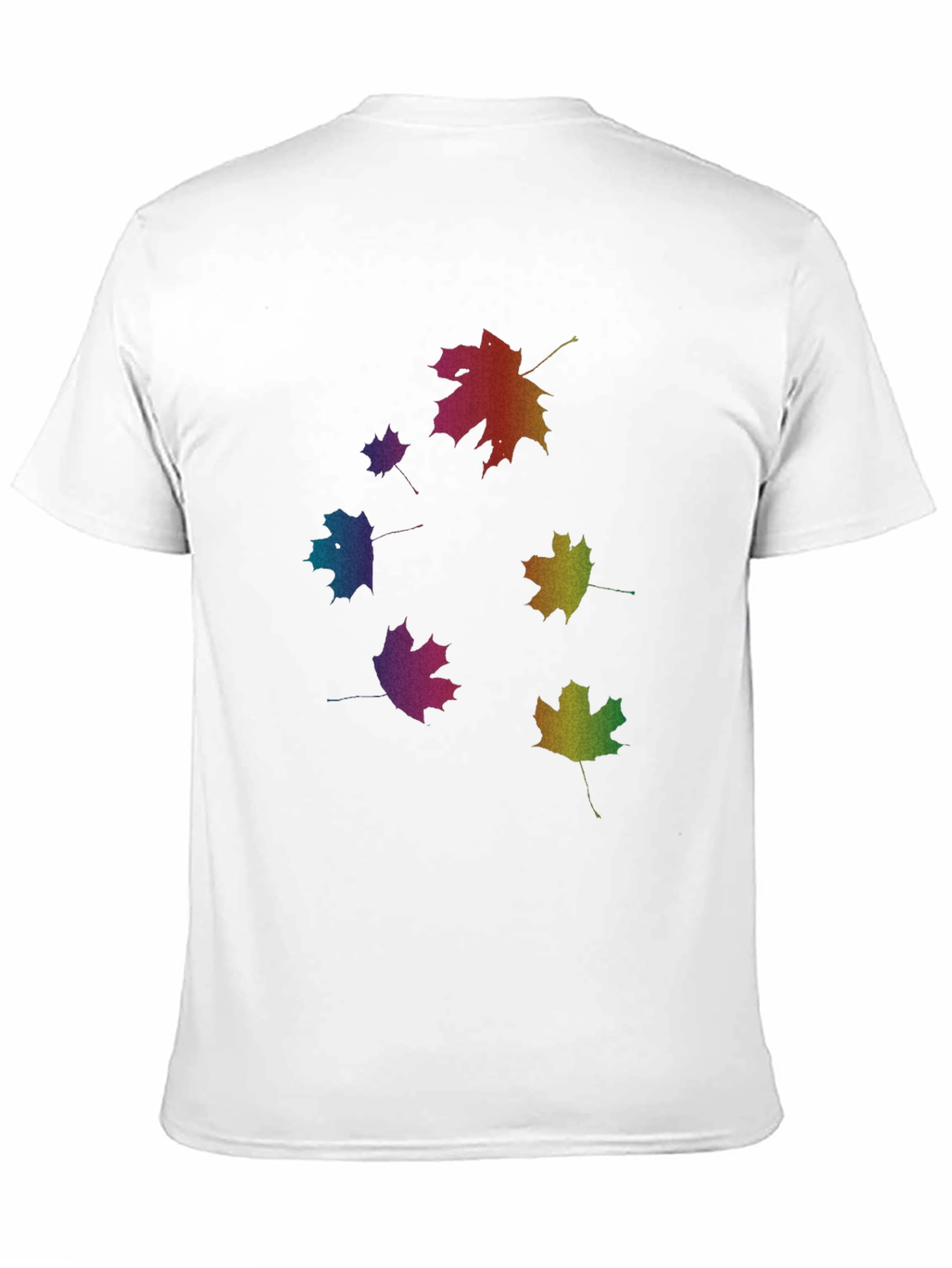 Rainbow Leaf T-Shirt - Nature Inspired Tee