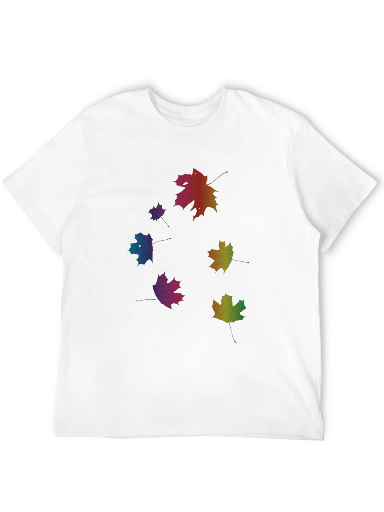 Rainbow Leaf T-Shirt - Nature Inspired Tee