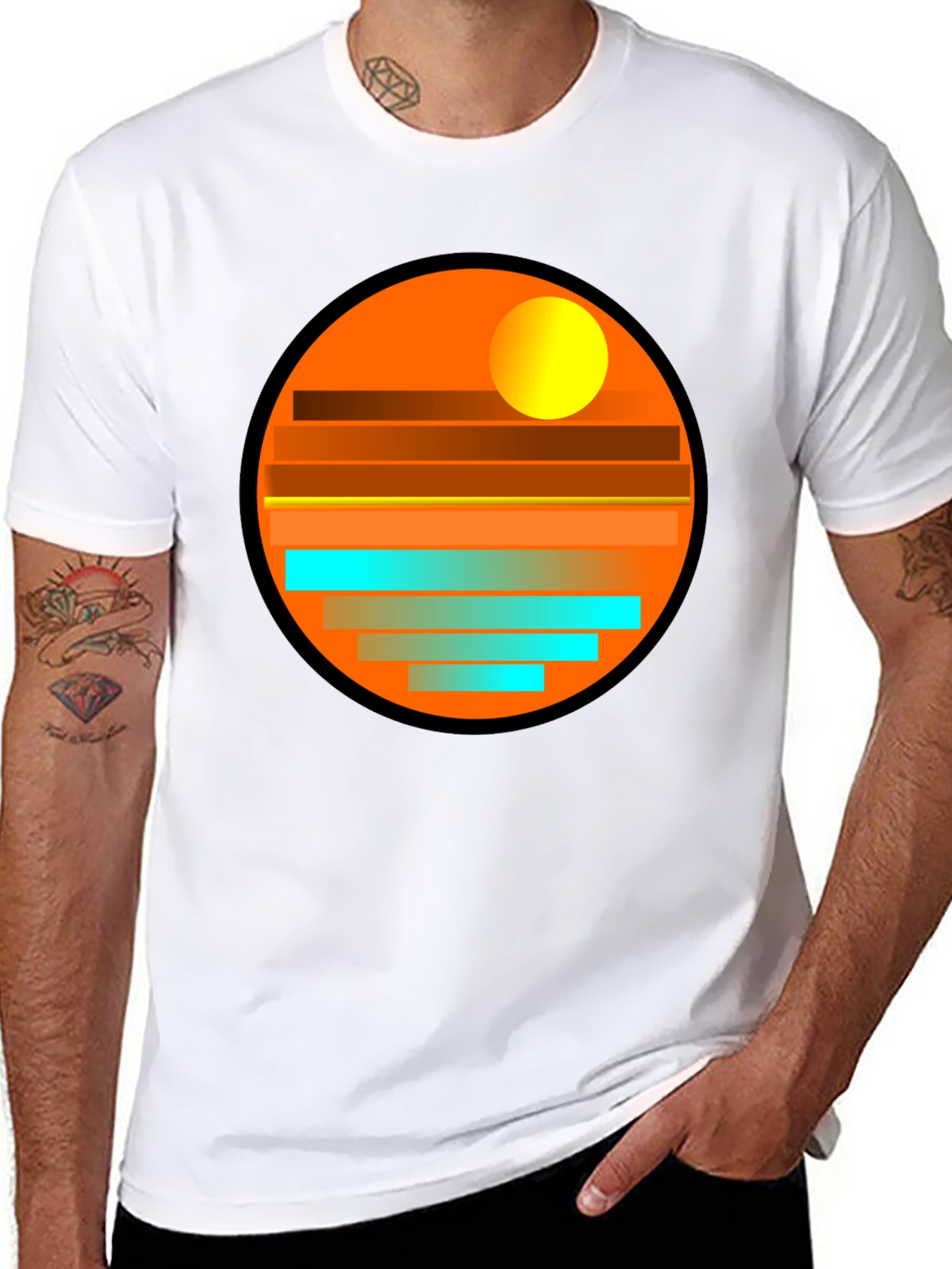 Sunset Horizon Graphic Tee