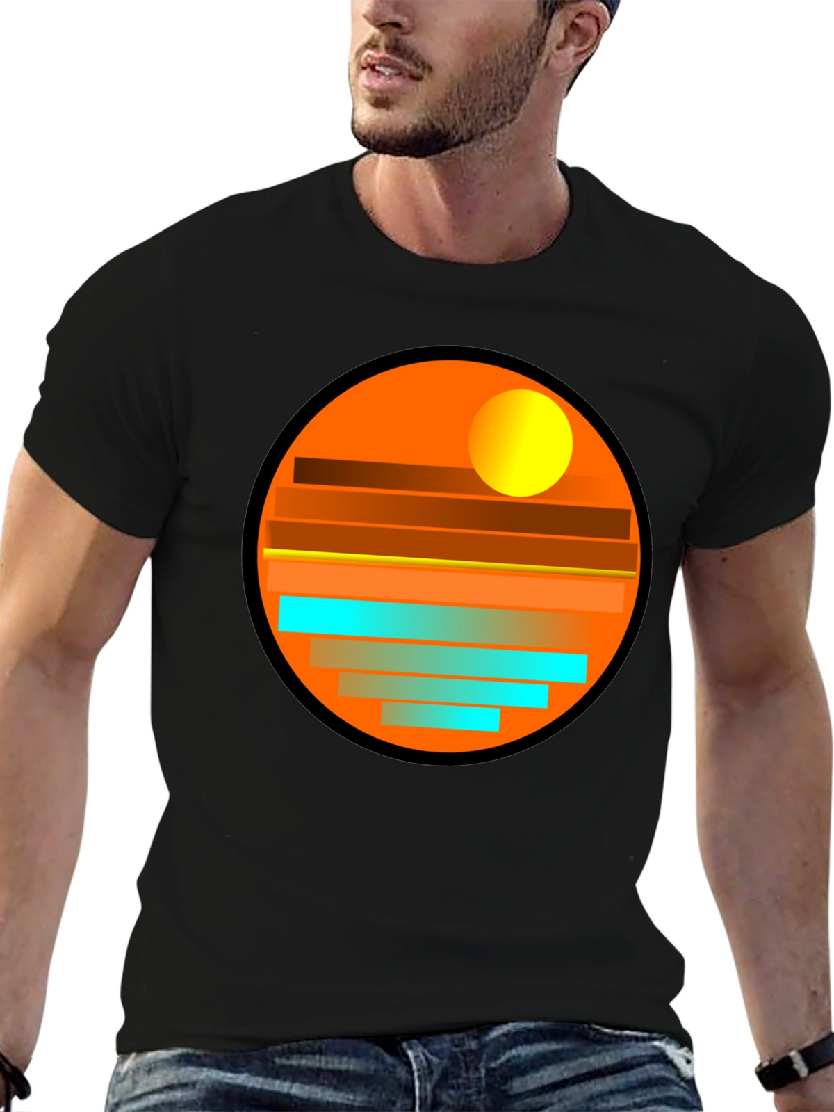 Sunset Horizon Graphic Tee