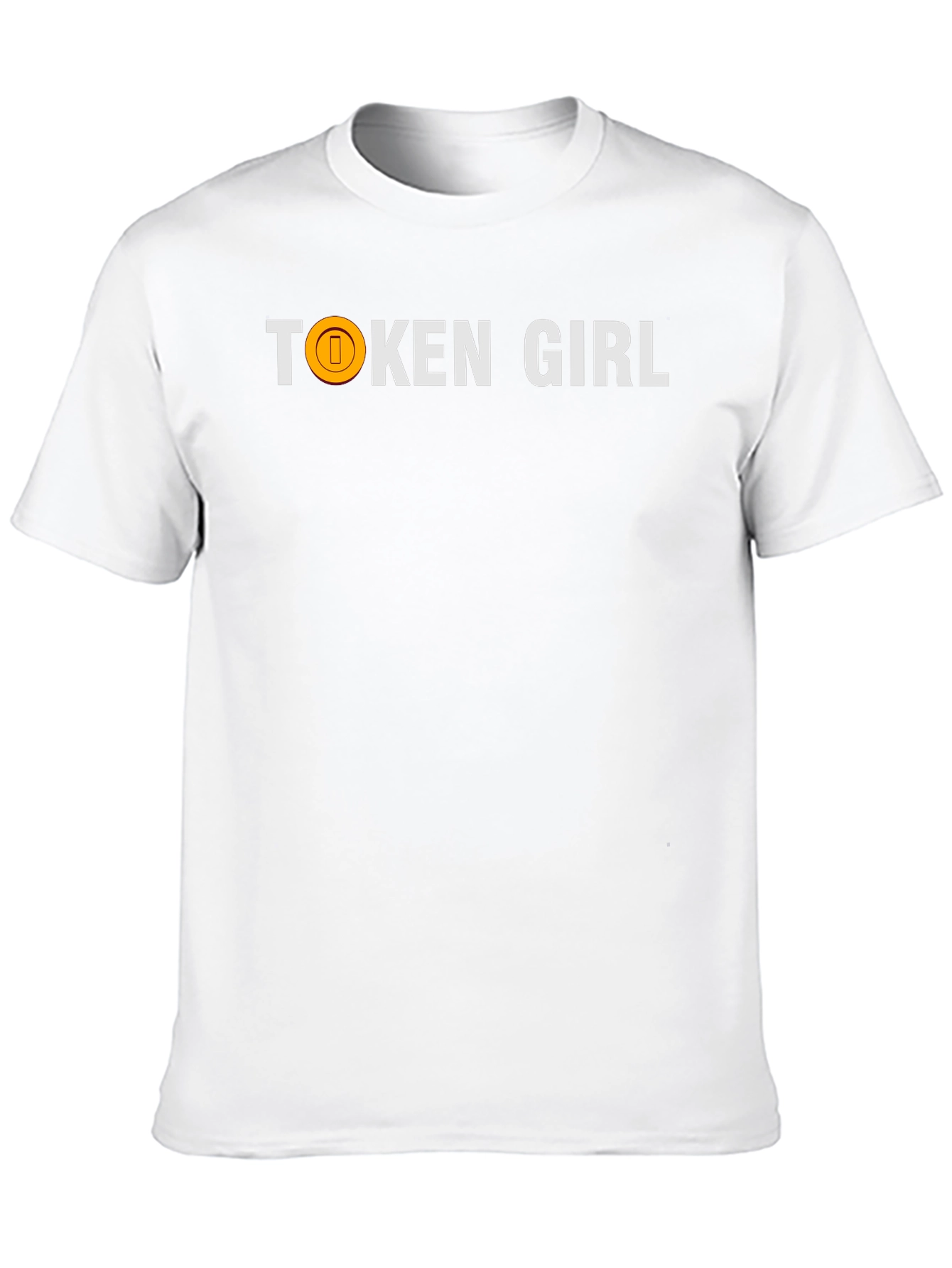 Token Girl Black Cotton Graphic Tee