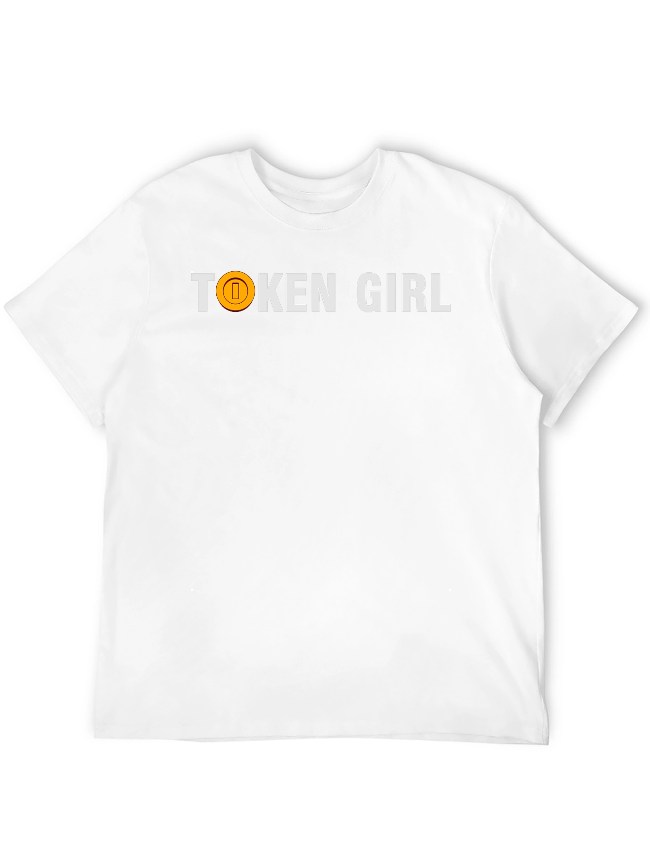 Token Girl Black Cotton Graphic Tee