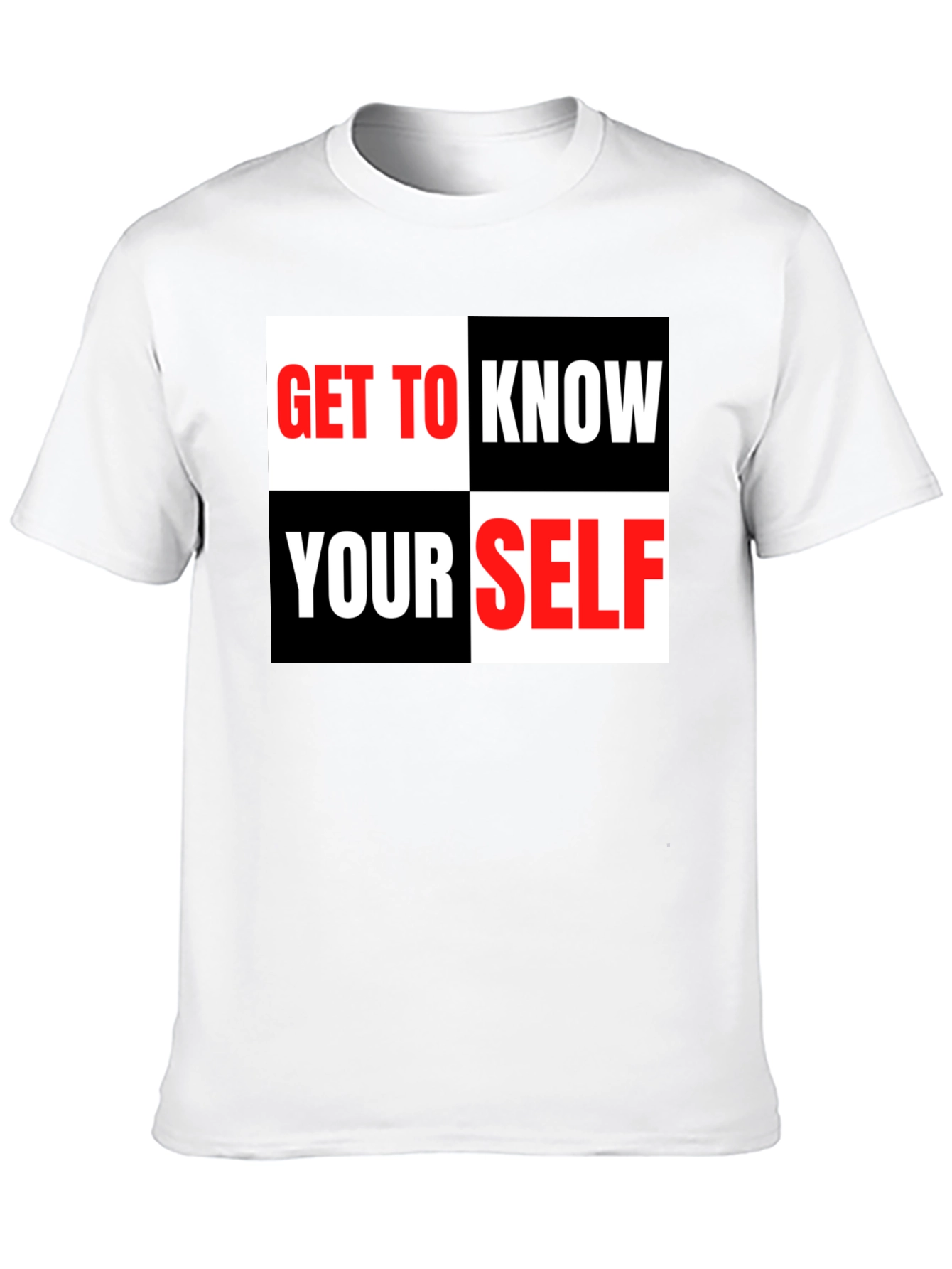 Get to Know Yourself Graphic Tee - Black
