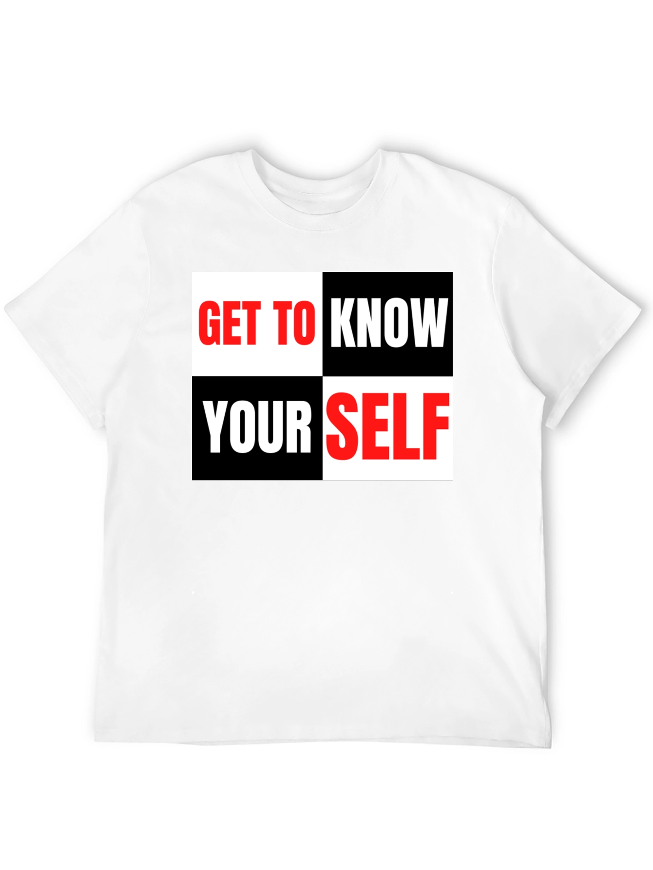 Get to Know Yourself Graphic Tee - Black