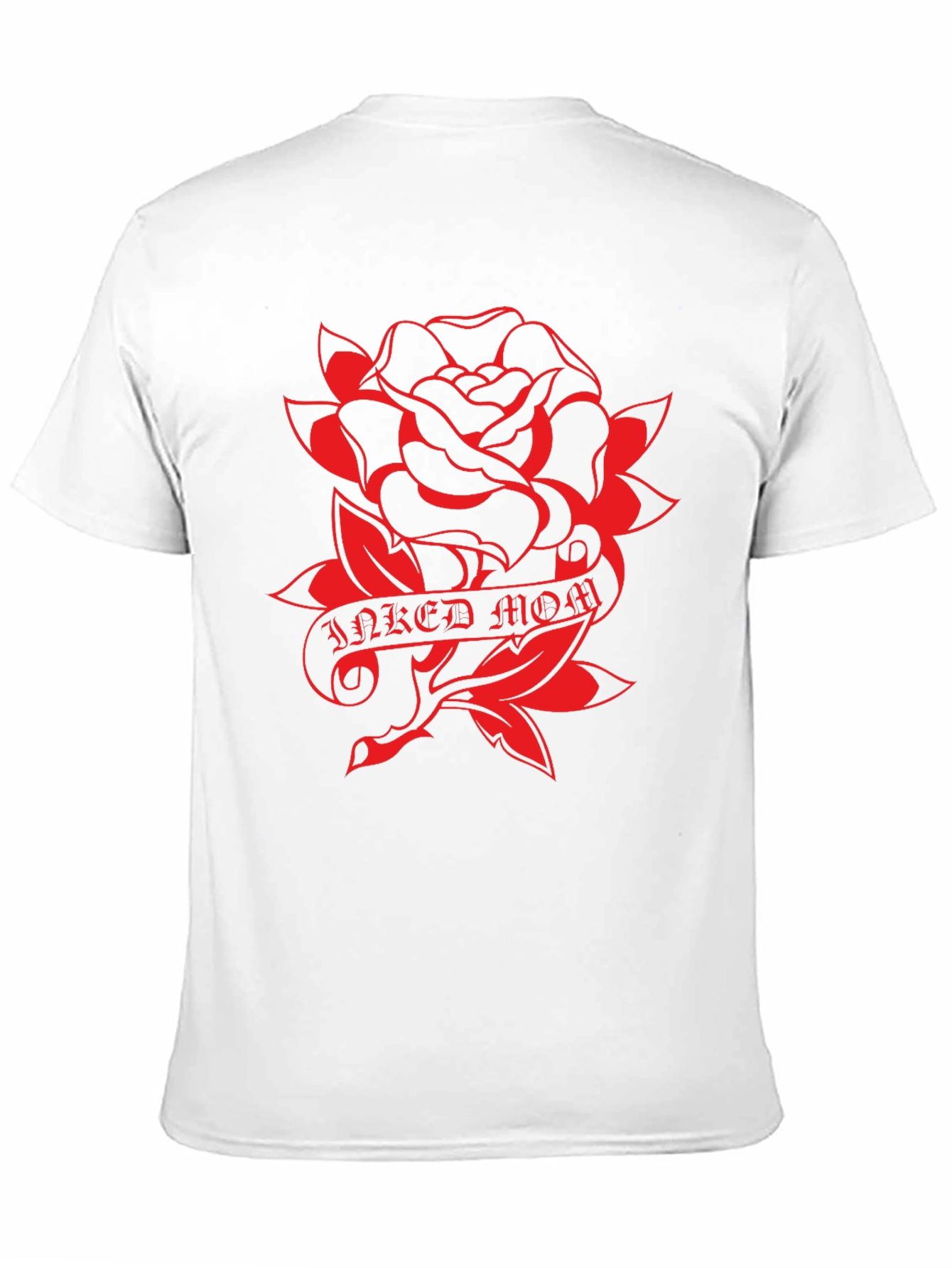 Inked Mom Rose Graphic T-Shirt - Classic Style