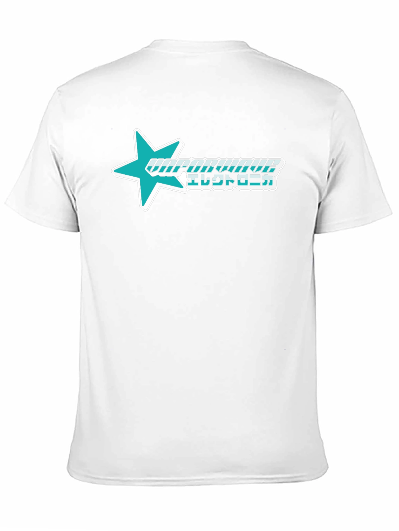 Vaporwave Electronica Star Graphic T-Shirt