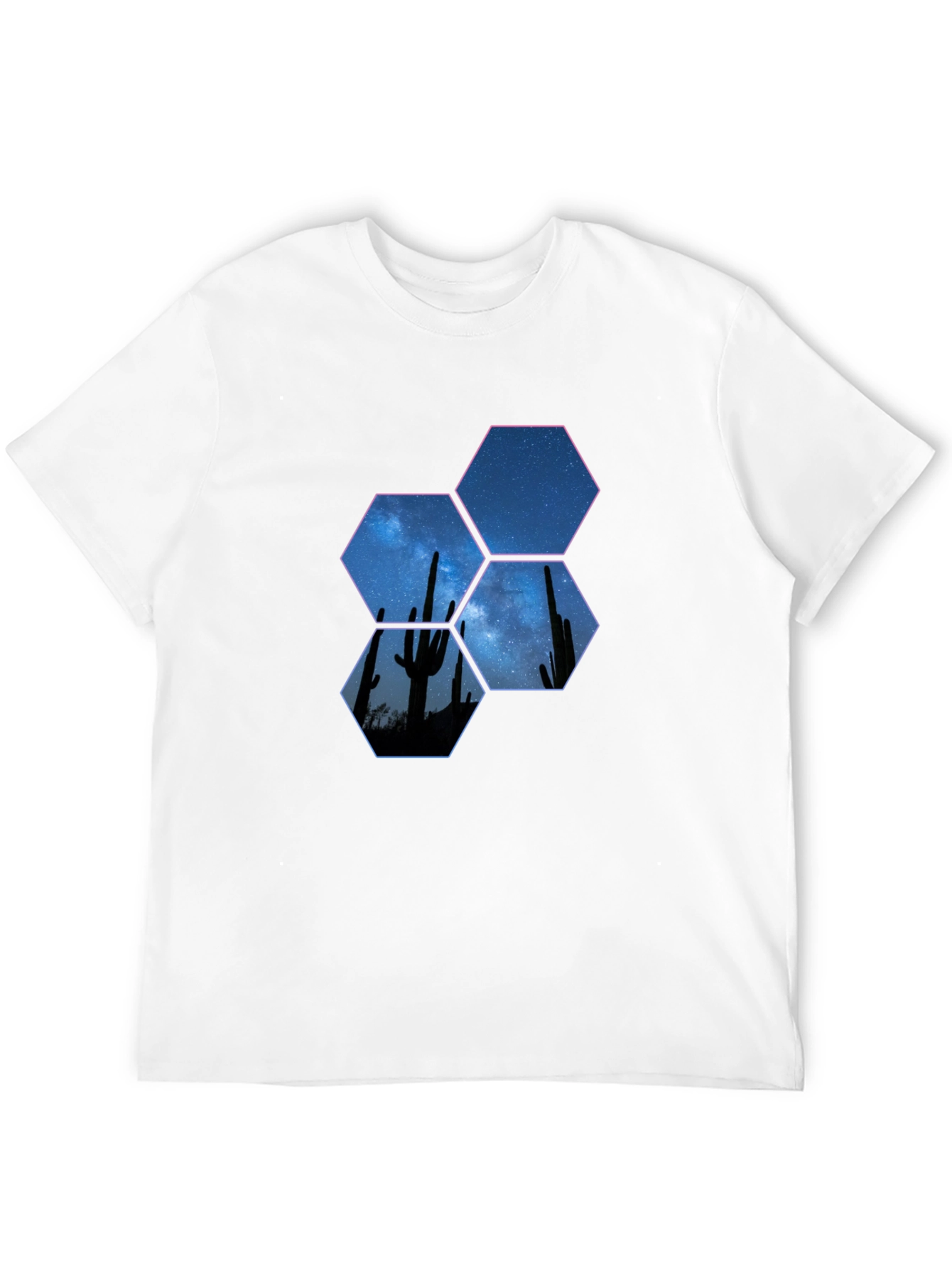 Desert Night Hex Graphic Tee - Black