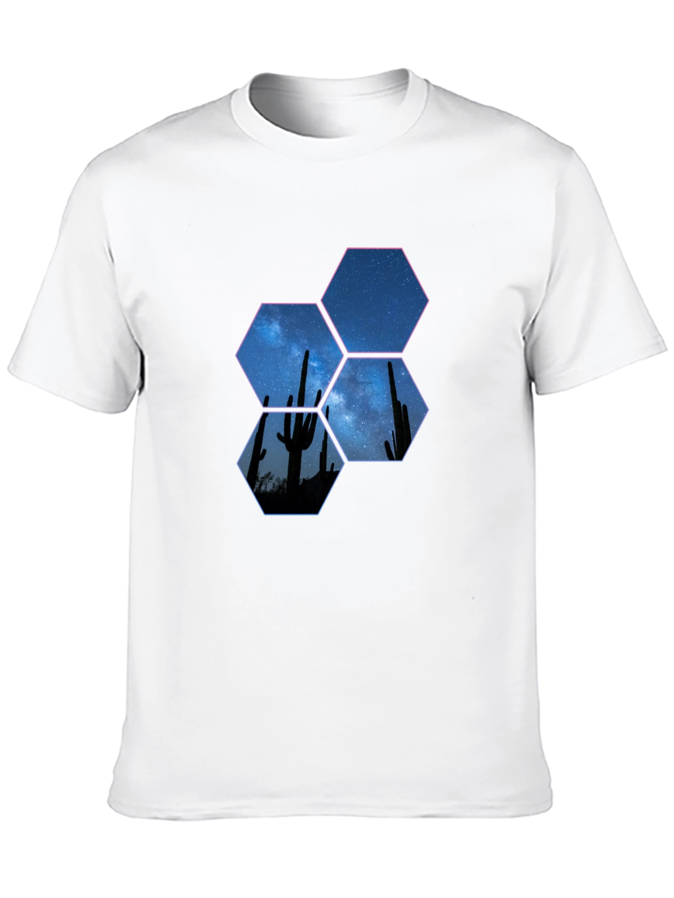 Desert Night Hex Graphic Tee - Black