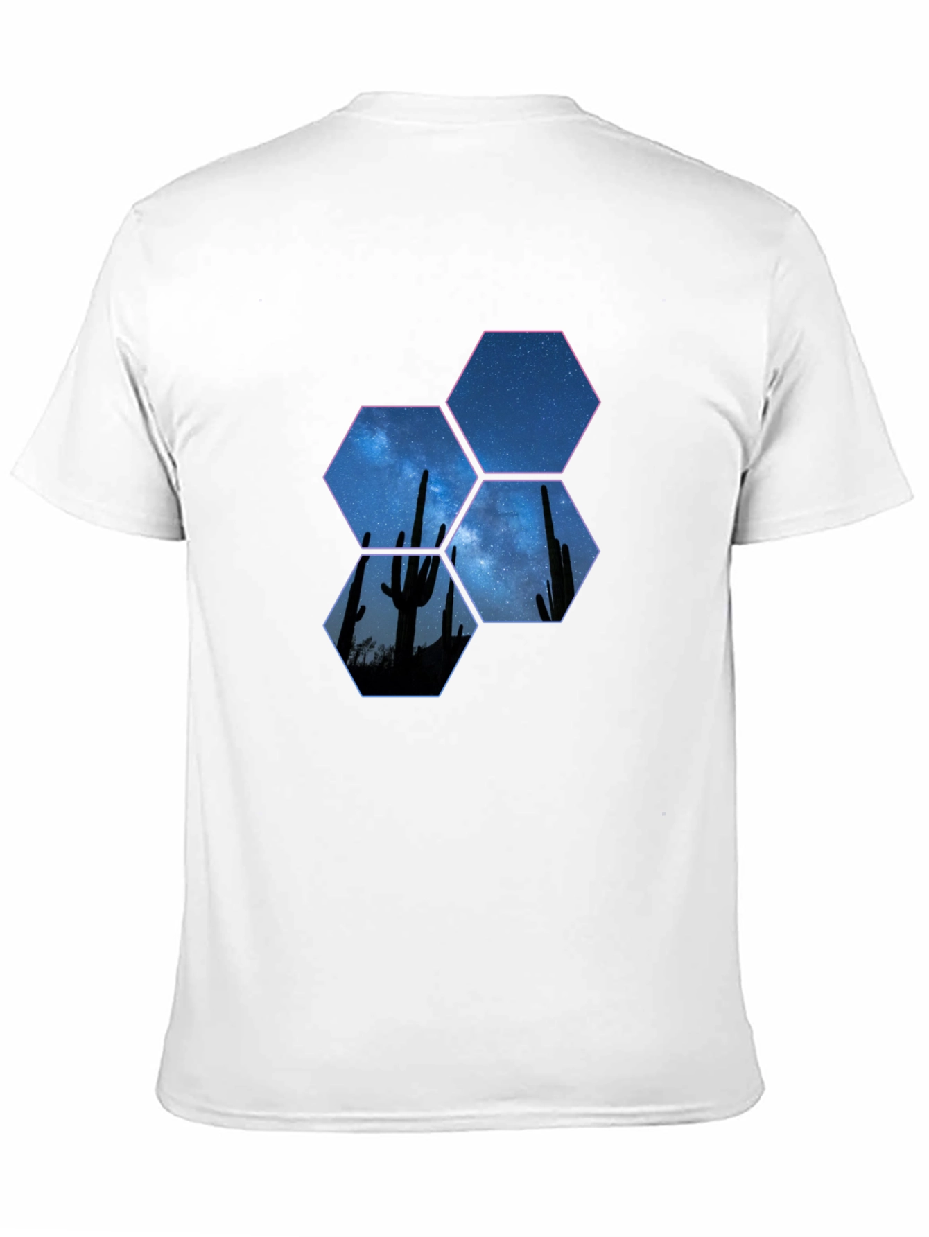 Desert Night Hex Graphic Tee - Black