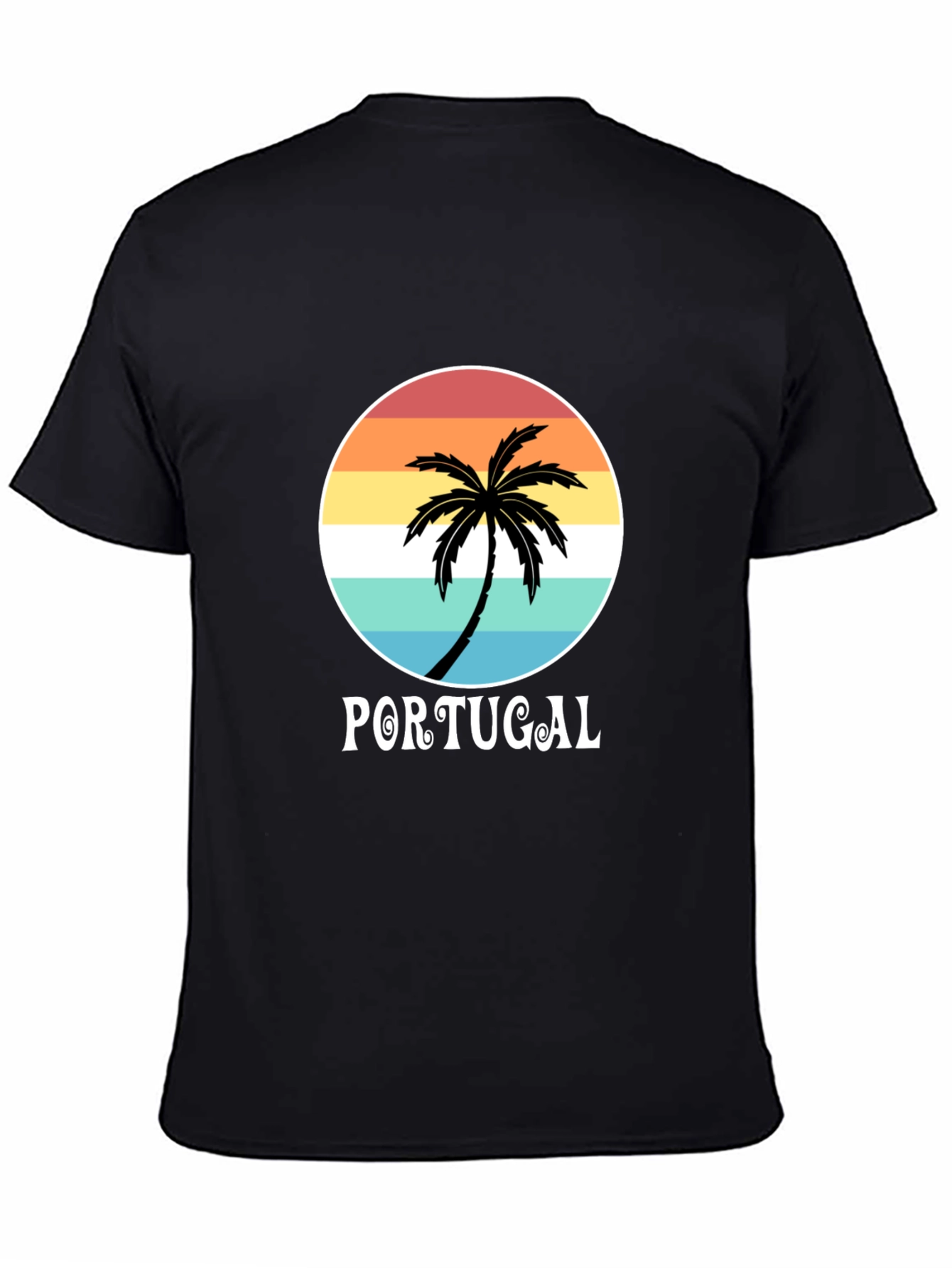 Portugal Palm Tree T-Shirt - Beach Vacation Souvenir