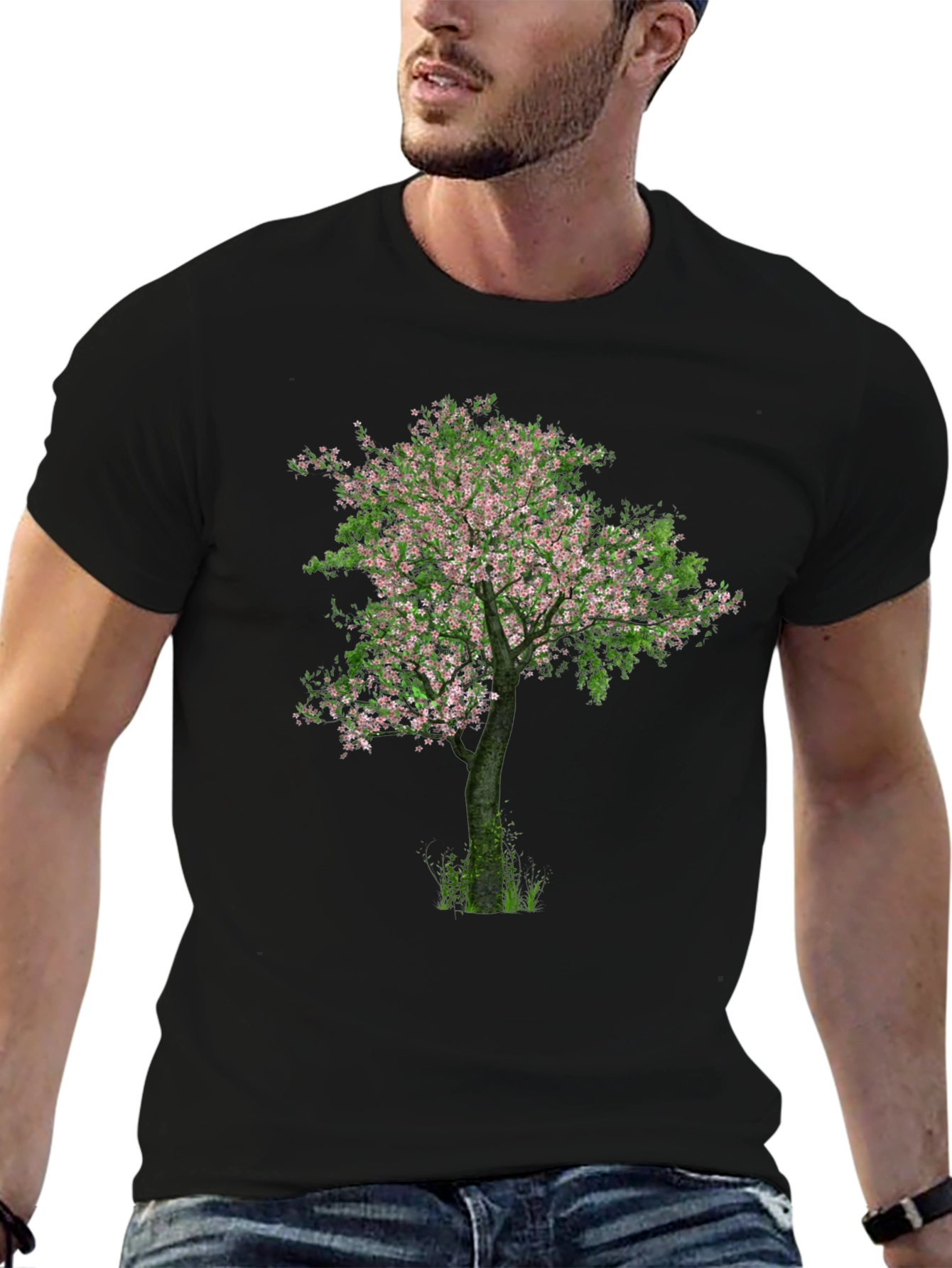 Blossom Tree Black T-Shirt